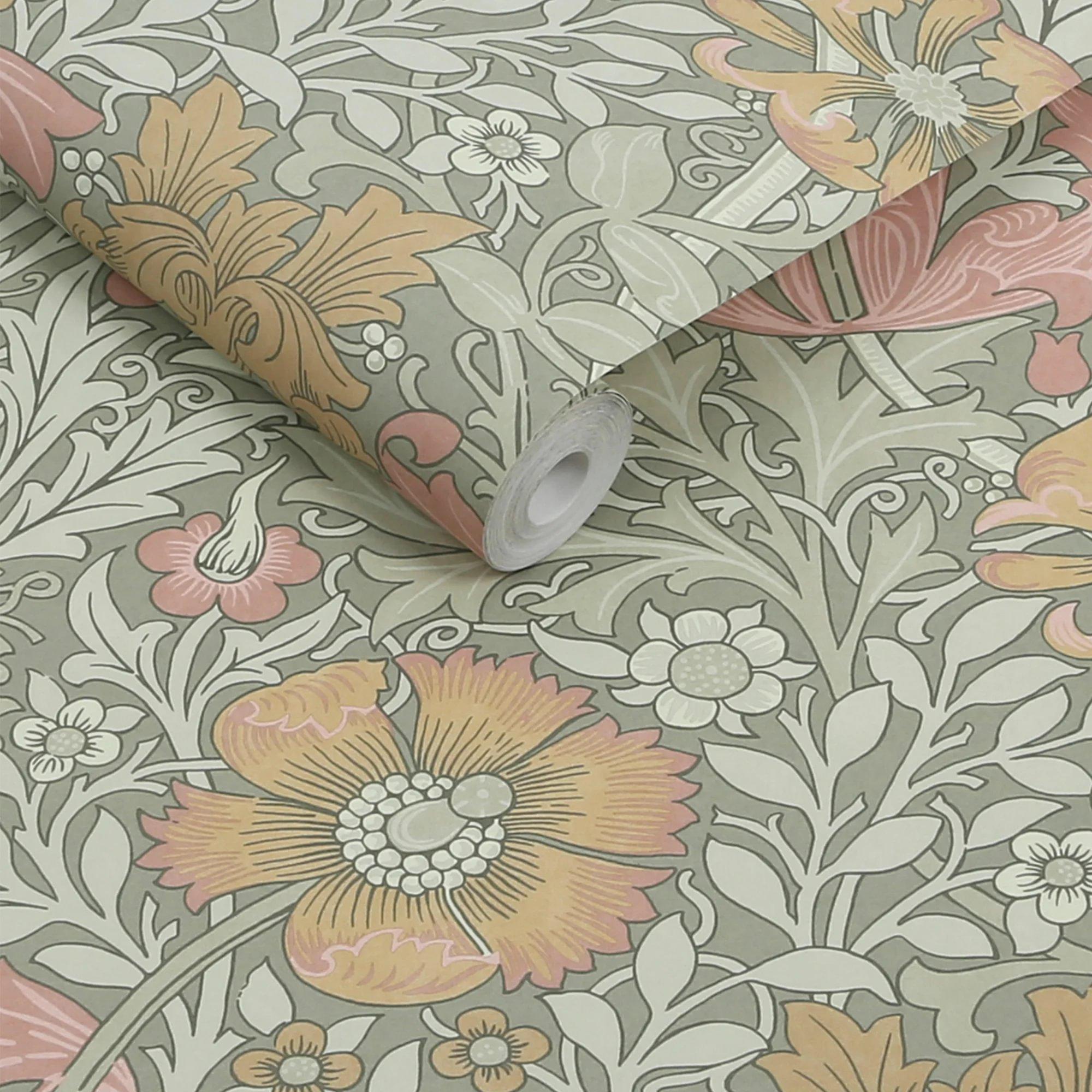 Sage - William Morris at Home - Compton Wallpaper - 3