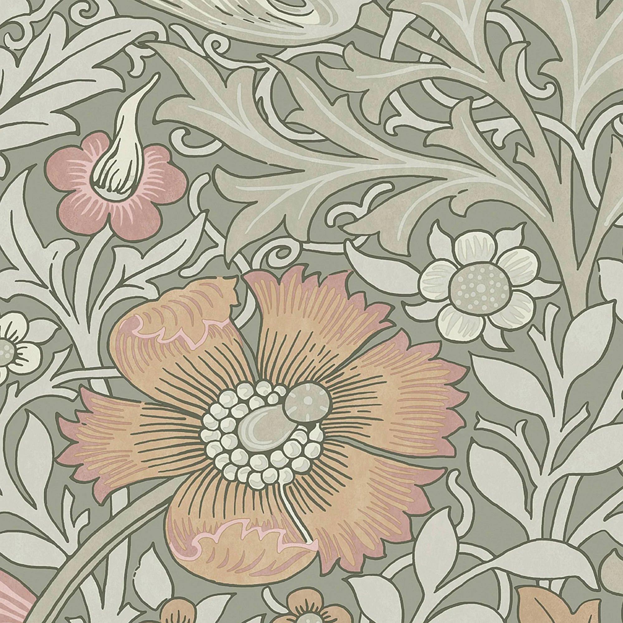 Sage - William Morris at Home - Compton Wallpaper - 4