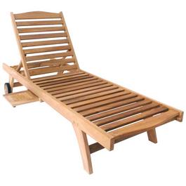 Charles Bentley TEAK WOODEN LOUNGER