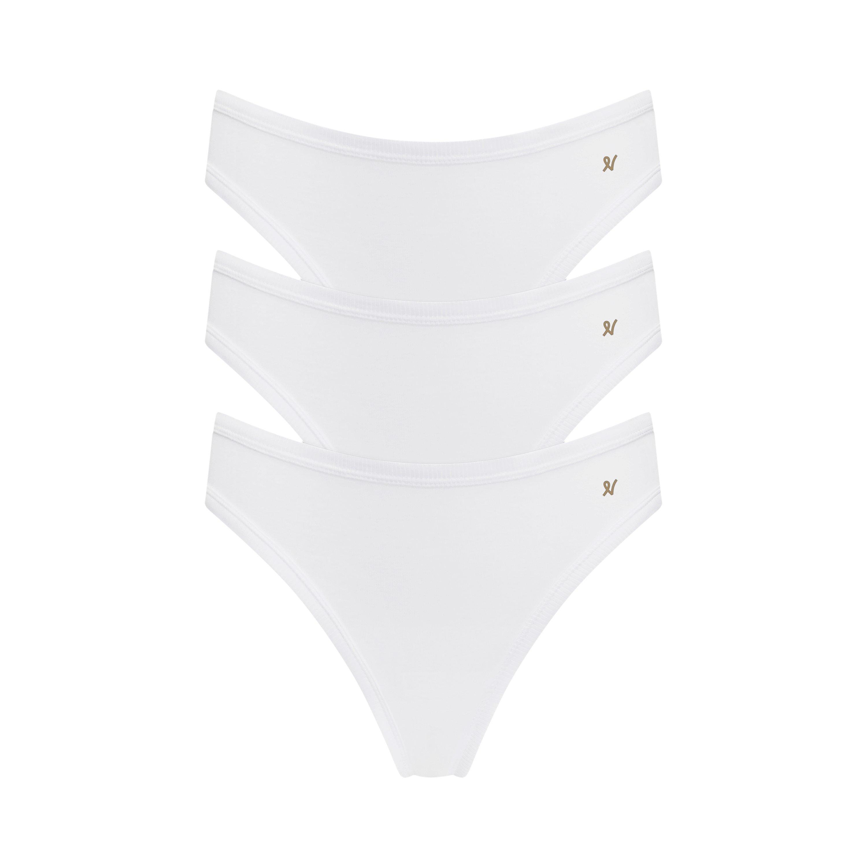 White - Nudea - THE MINI BRIEF 3 PACK ORGANIC COTTON - 5