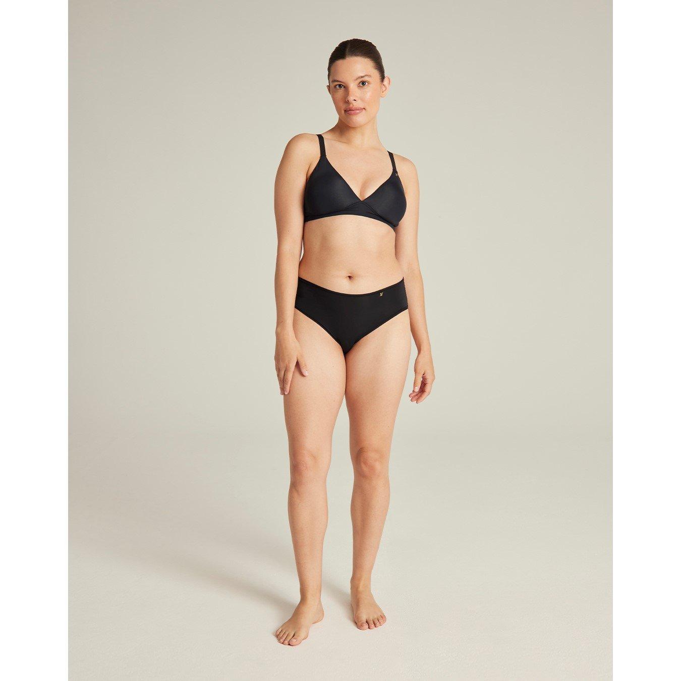 Black - Nudea - THE MID RISE BRIEF SECOND SKIN STRETCH - 1