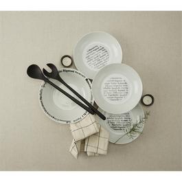 Waterside 5pc Pasta Set Black Script