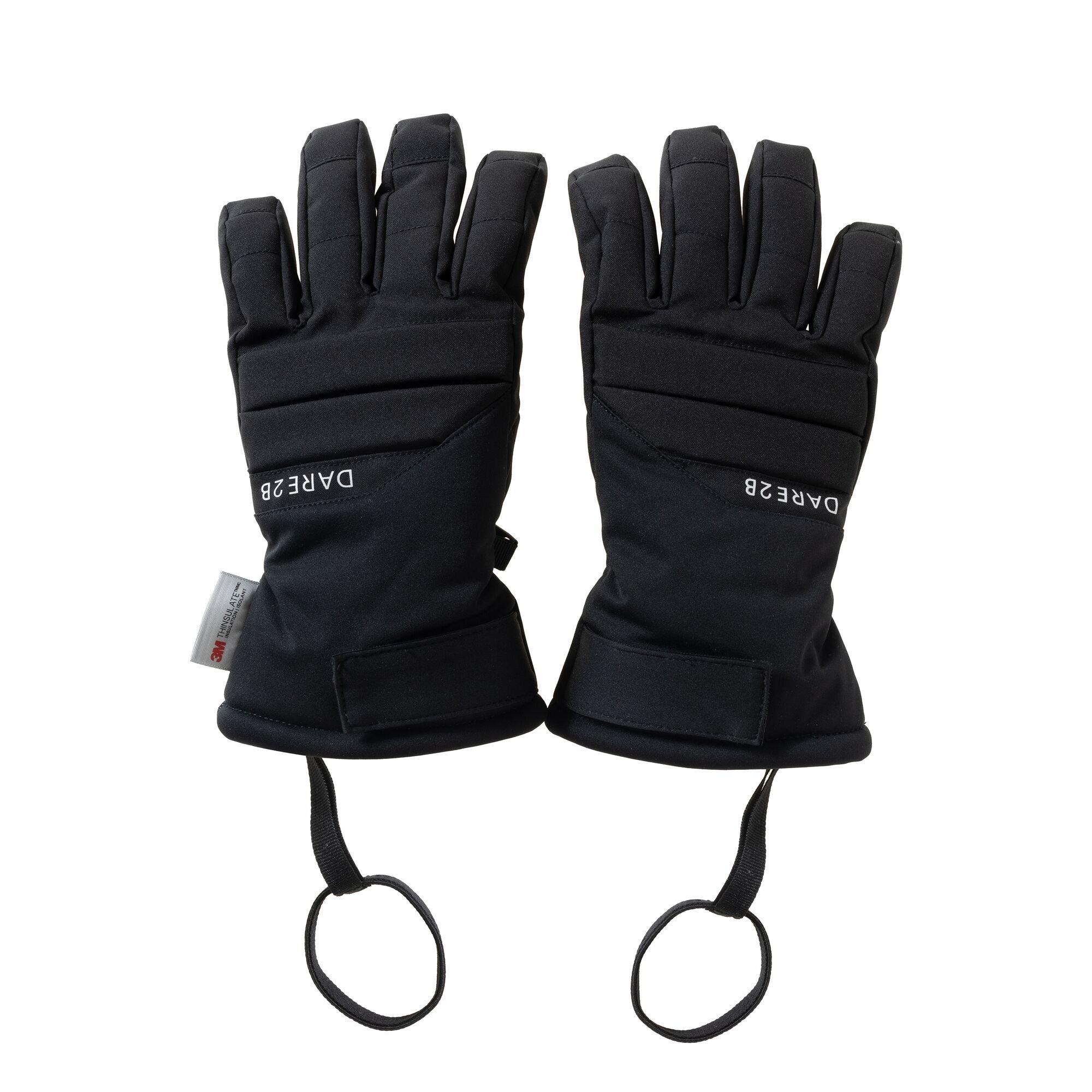 Black - Dare 2b - Kids Freeride Waterproof Gloves - 1