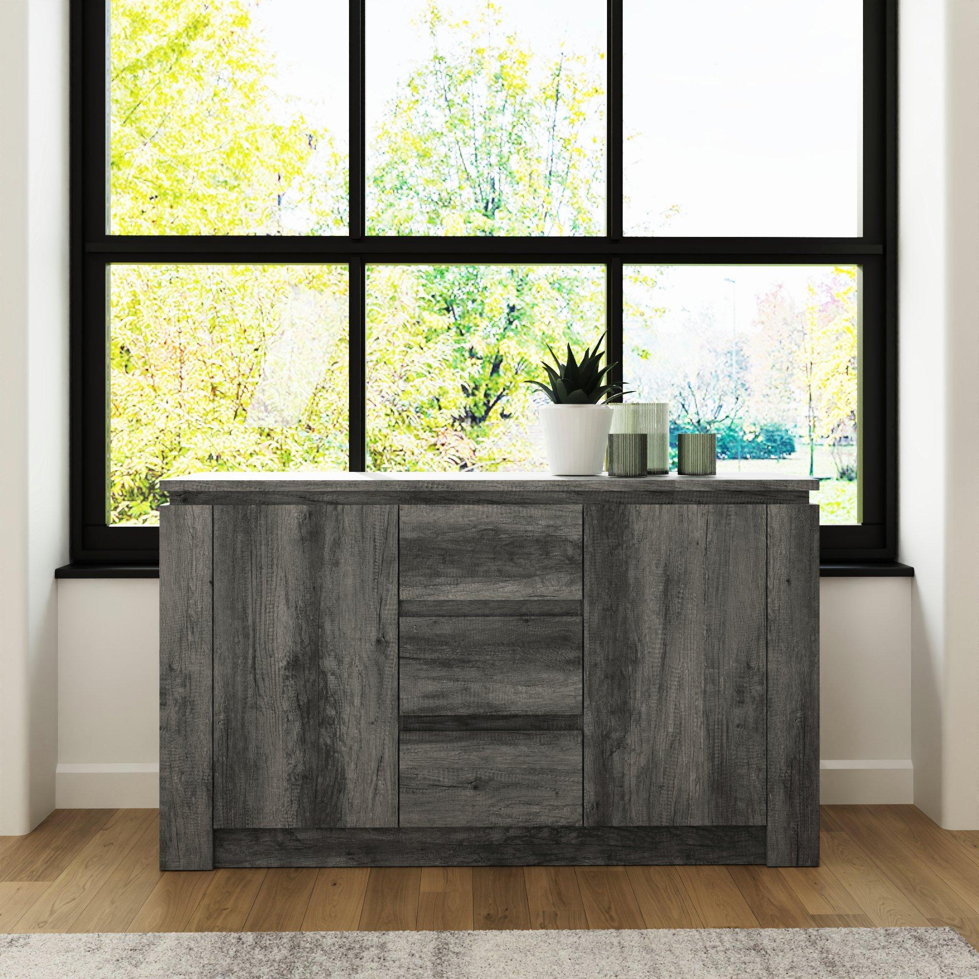 Charcoal Grey - GFW - Canyon Sideboard Charcoal Grey - 1