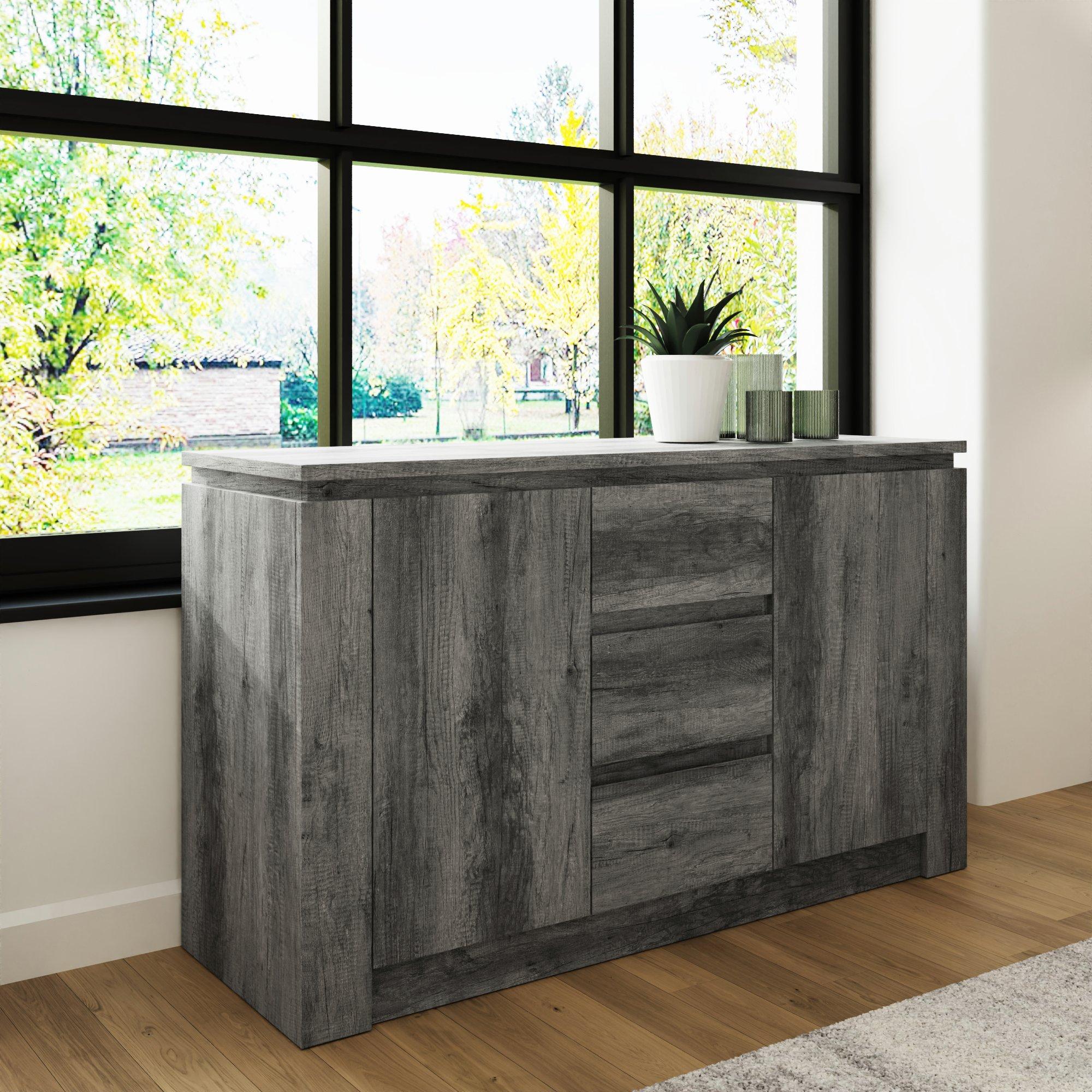 Charcoal Grey - GFW - Canyon  Sideboard Charcoal Grey - 2