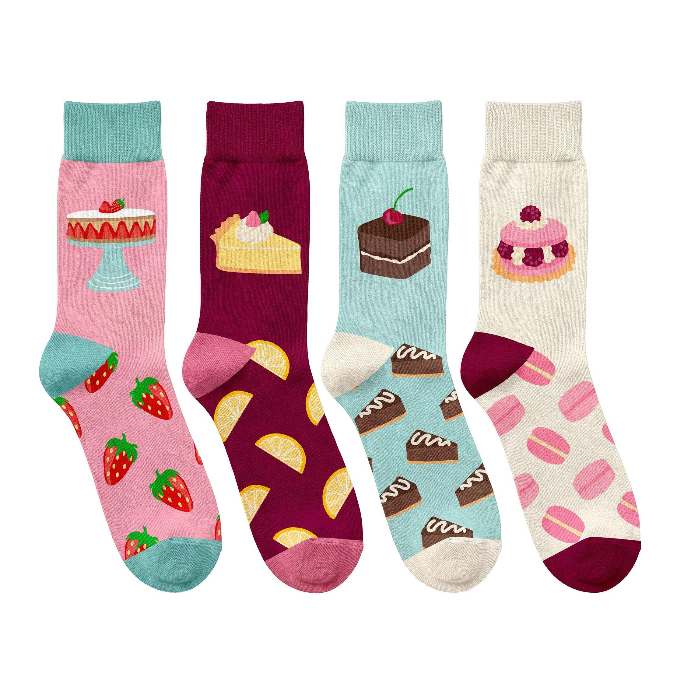 Rosa - Orrsum Sock Company - Ladies Patisserie 4-Pack Socks Gift Box - 3