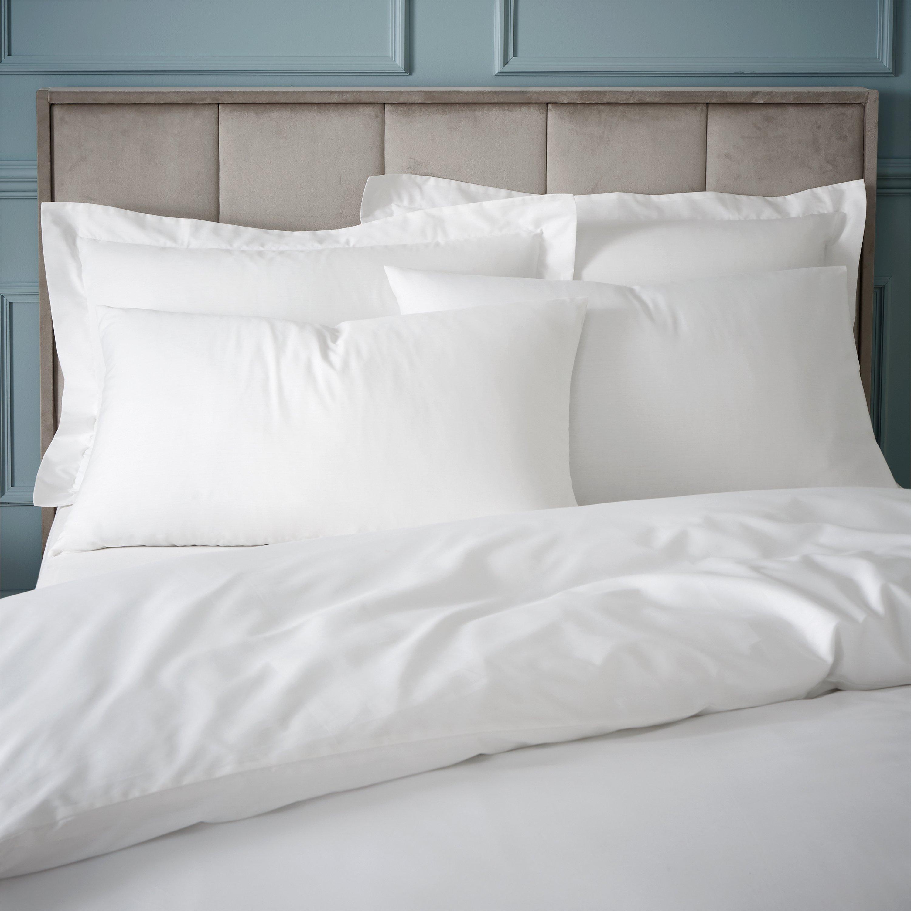 White - Bianca - Thread Count Egyptian Cotton Duvet Cover Set - 2
