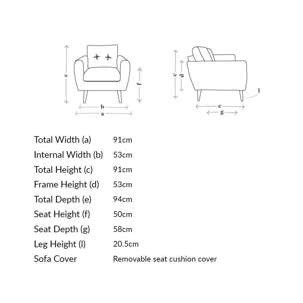 Navy - Jack Wills - Jack Armchair in Velvet - 3