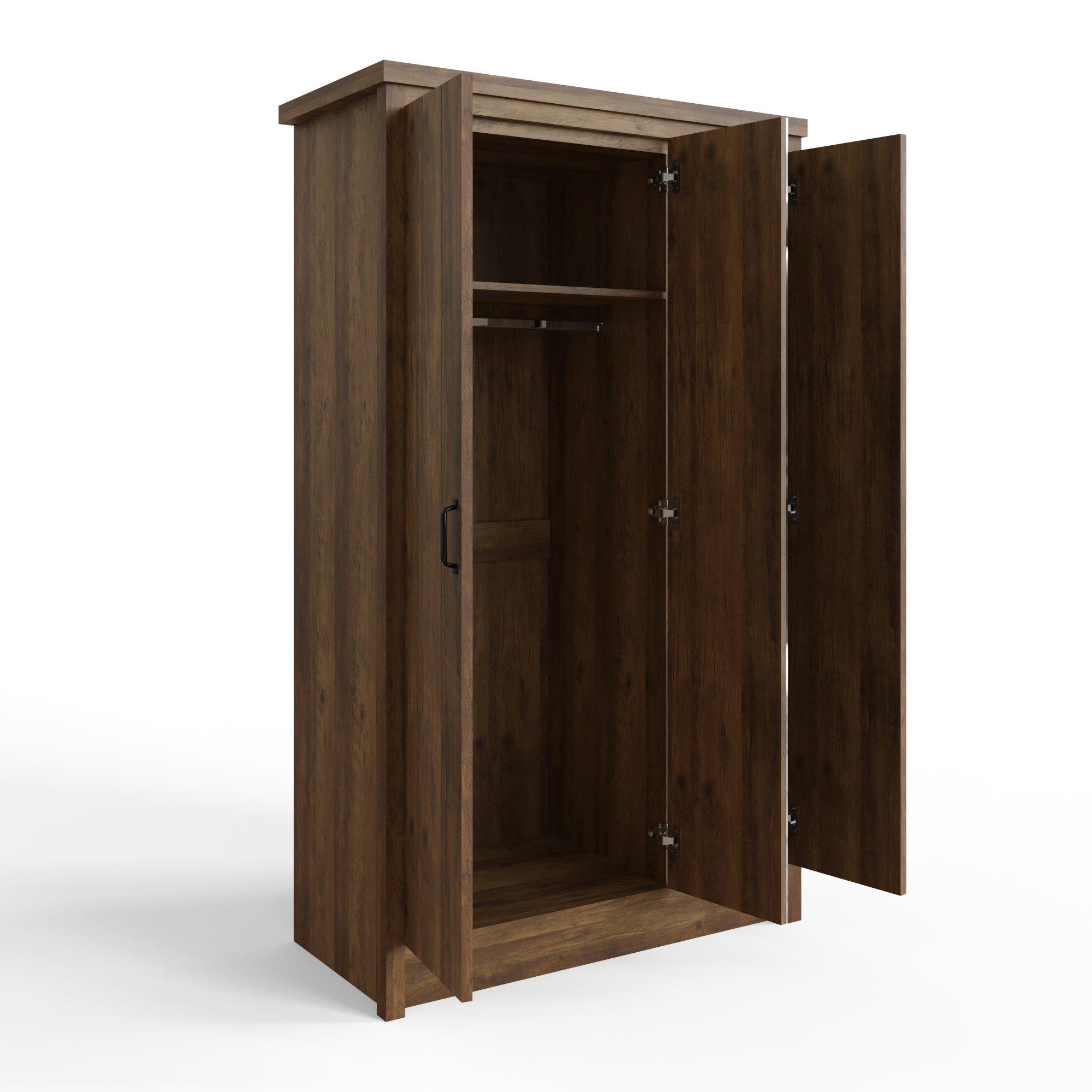 Knotty Oak - GFW - Boston 3 Door Mirrored Wardrobe Knotty Oak - 6