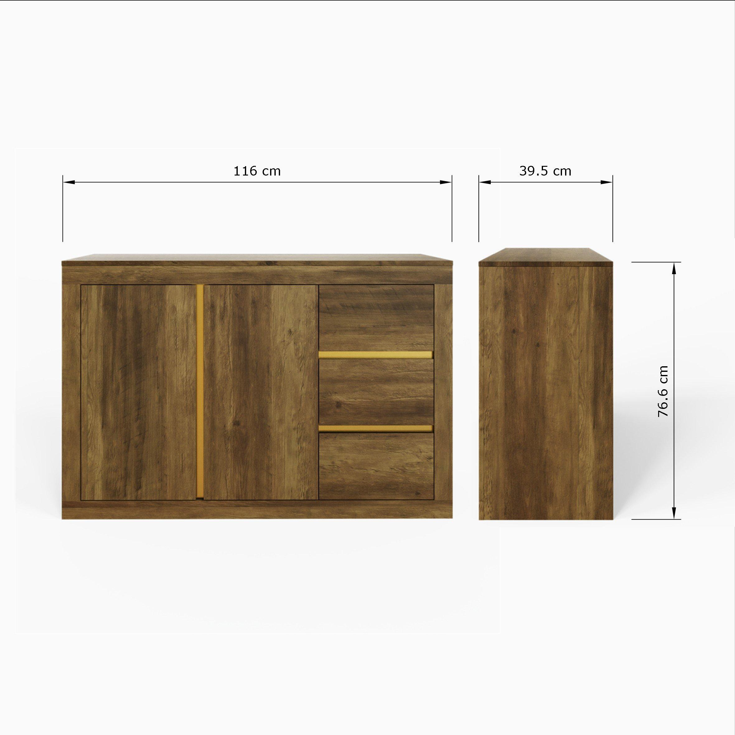 Knotty Oak - GFW - Astley Sideboard Knotty Oak - 8