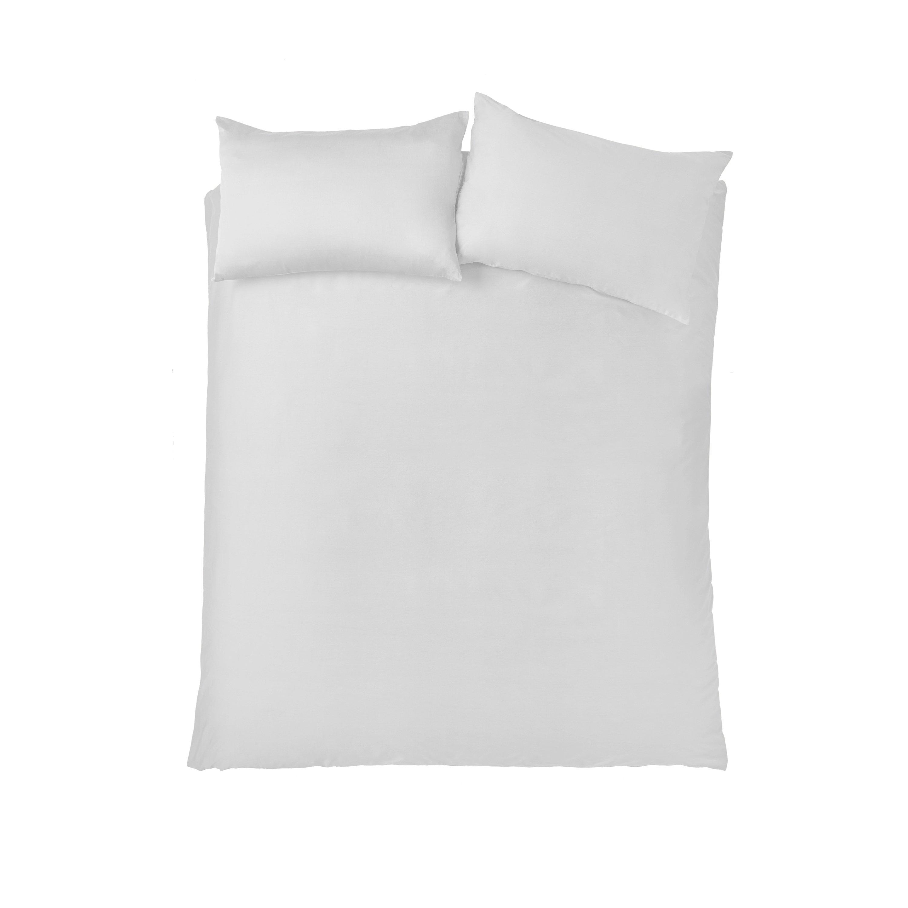 White - Bianca - Thread Count Cotton Sateen Duvet Cover Set - 4