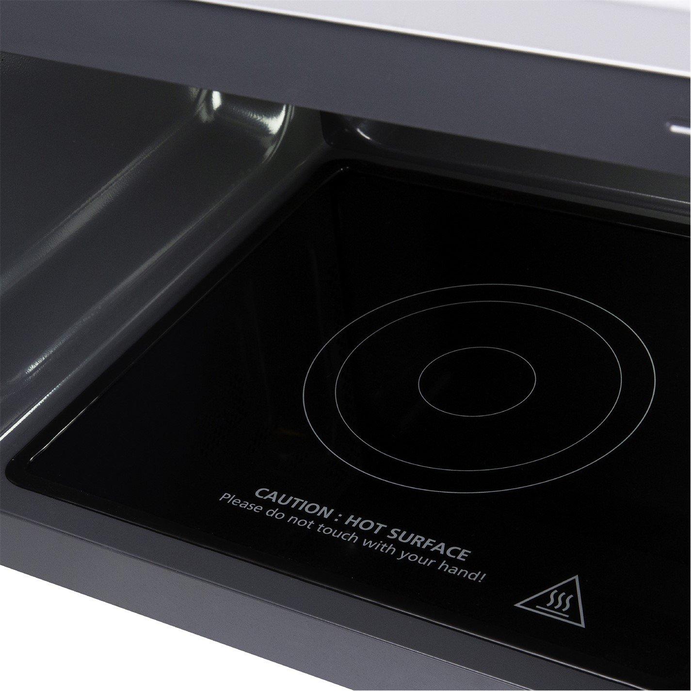 Silver - Russell Hobbs - RHFM2365S 23L Silver Flatbed Digital Microwave - 12