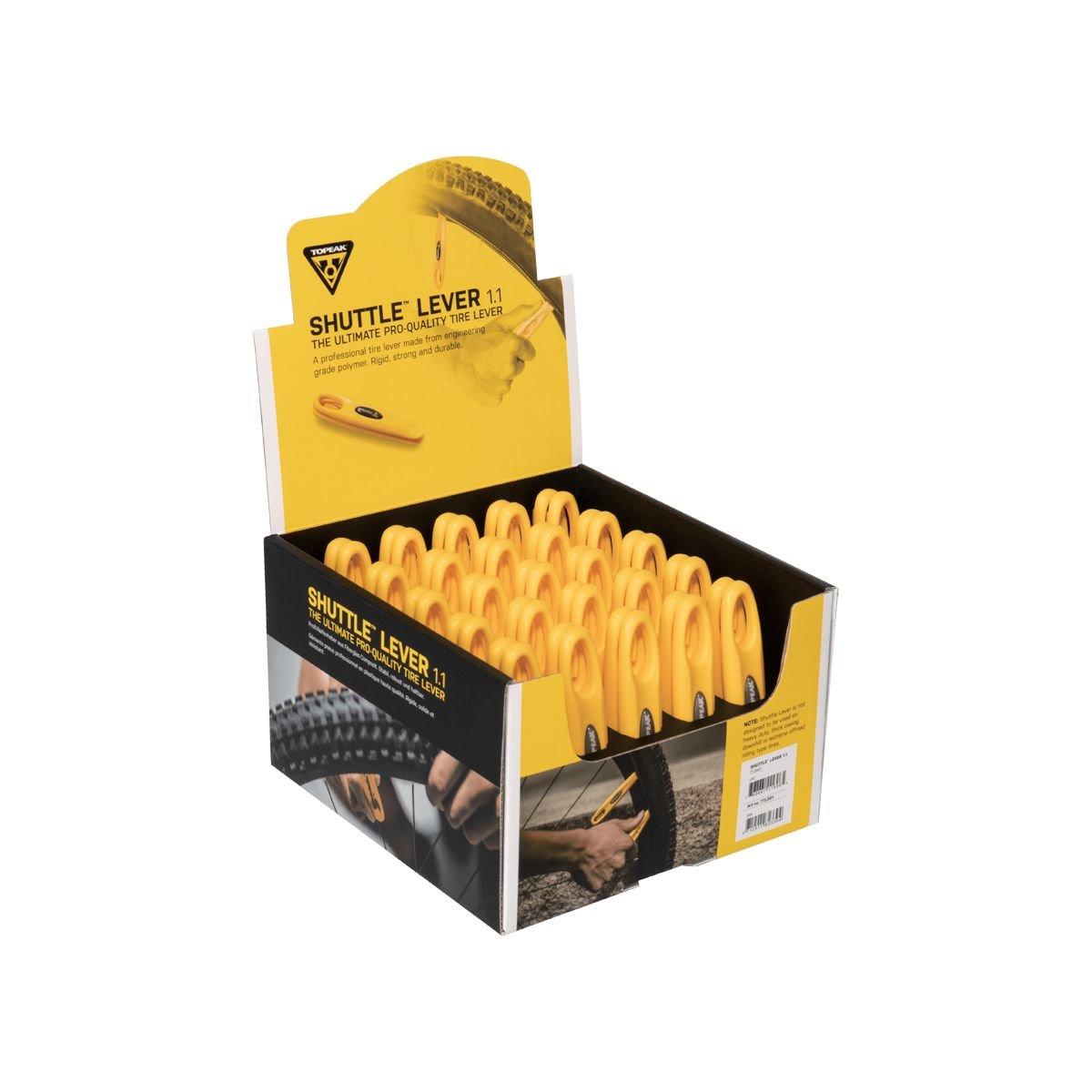 Yellow - Topeak - Shuttle Levers 1.1 - 25pc Display