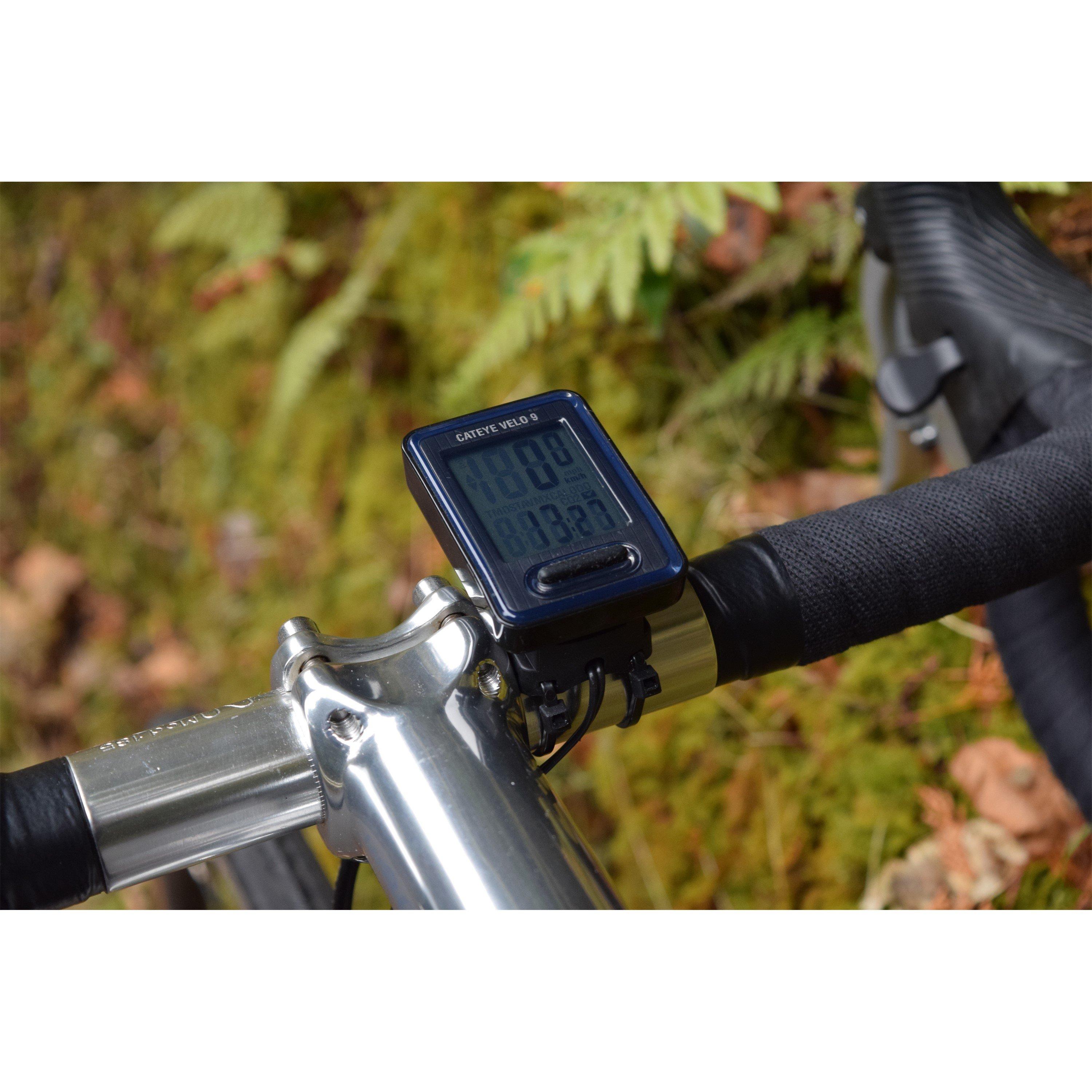 Black - Cateye - Velo 9 Wired Cycle Computer - 5