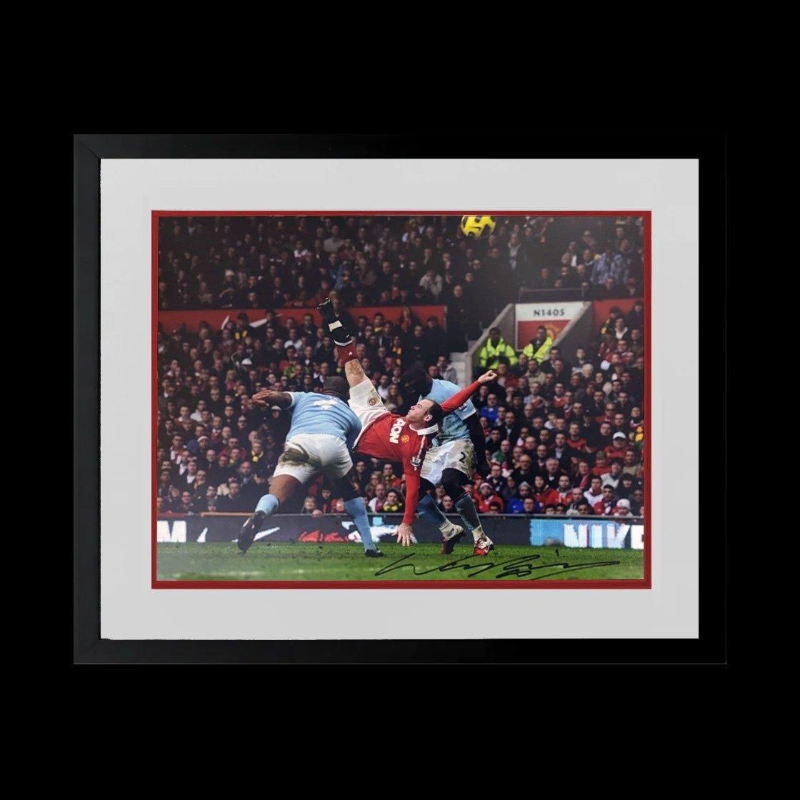 The Fan Cave Wayne Rooney Signed Manchester United Deluxe Frame