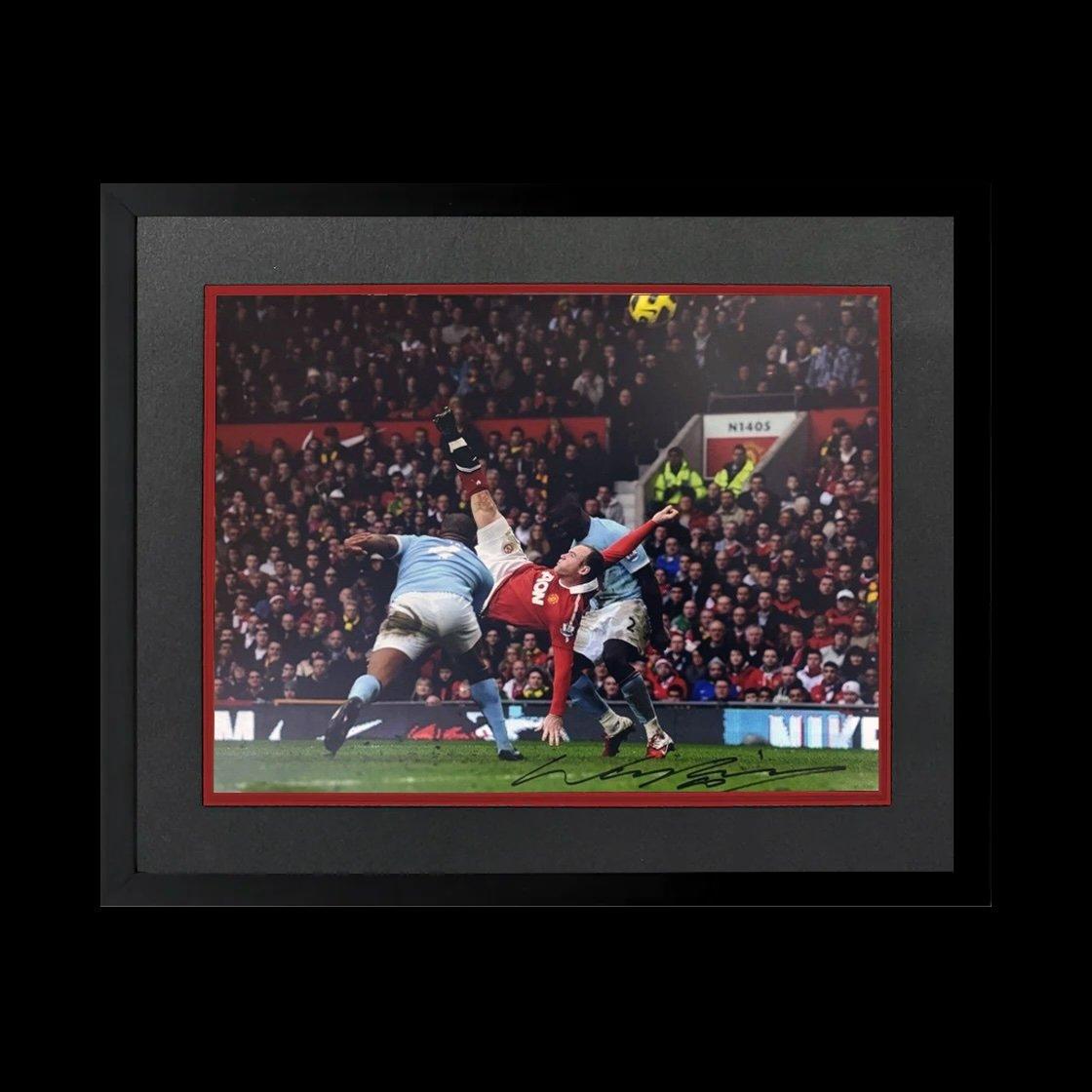 The Fan Cave Wayne Rooney Signed Manchester United Deluxe Frame