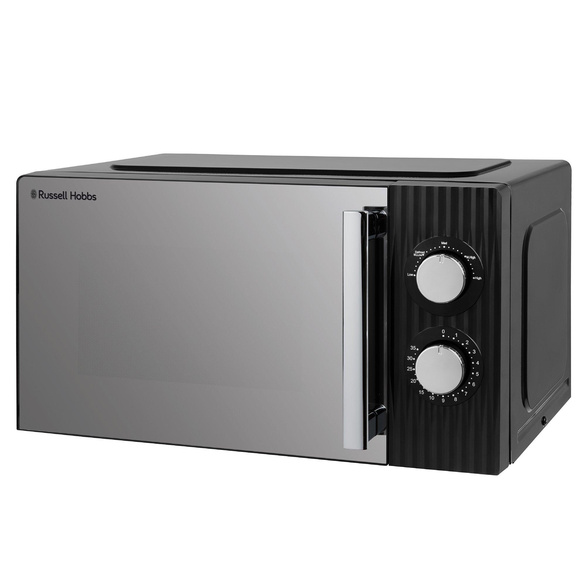 Black - Russell Hobbs - RHMM725B Eden 17 Litre Manual Microwave Black - 2
