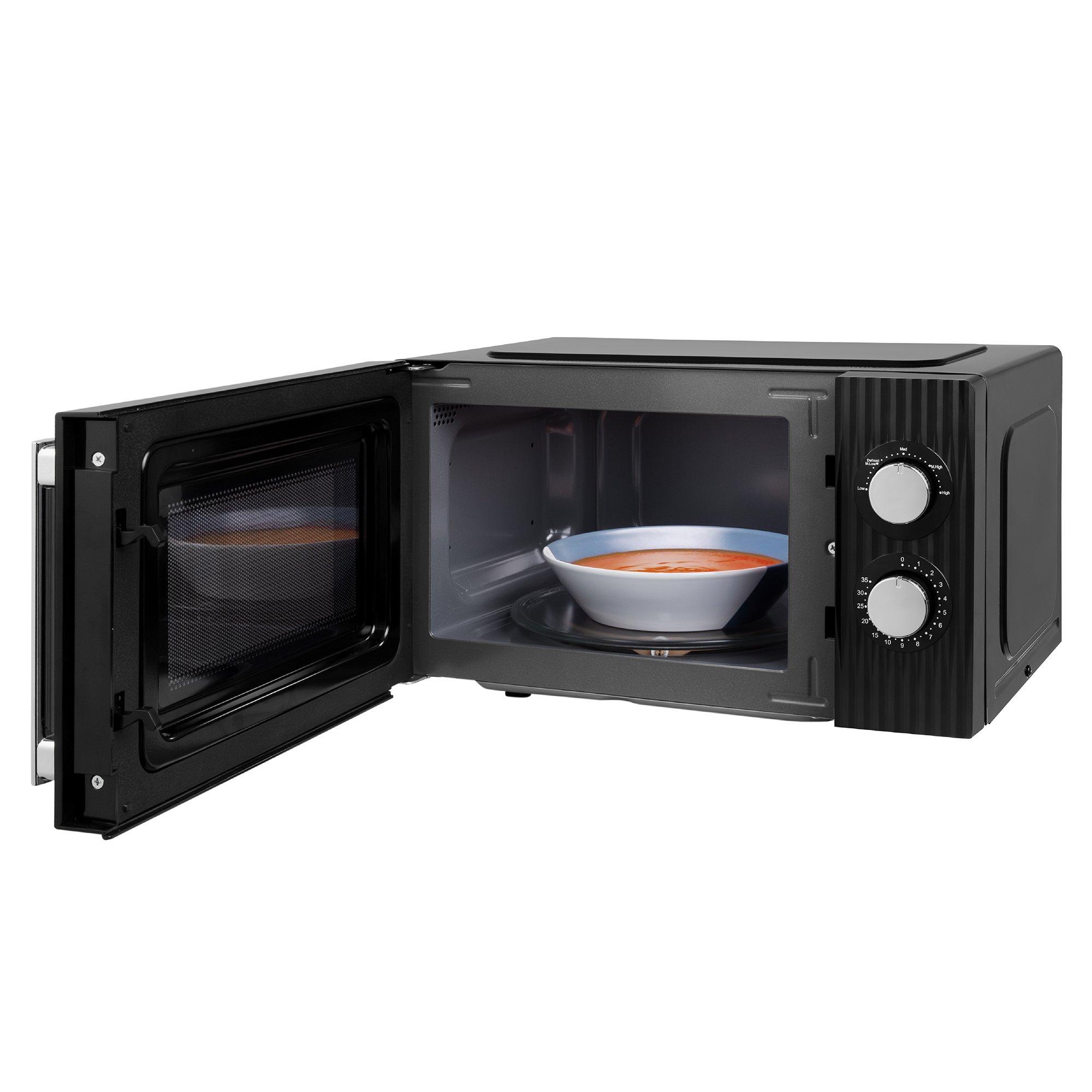 Black - Russell Hobbs - RHMM725B Eden 17 Litre Manual Microwave Black - 3