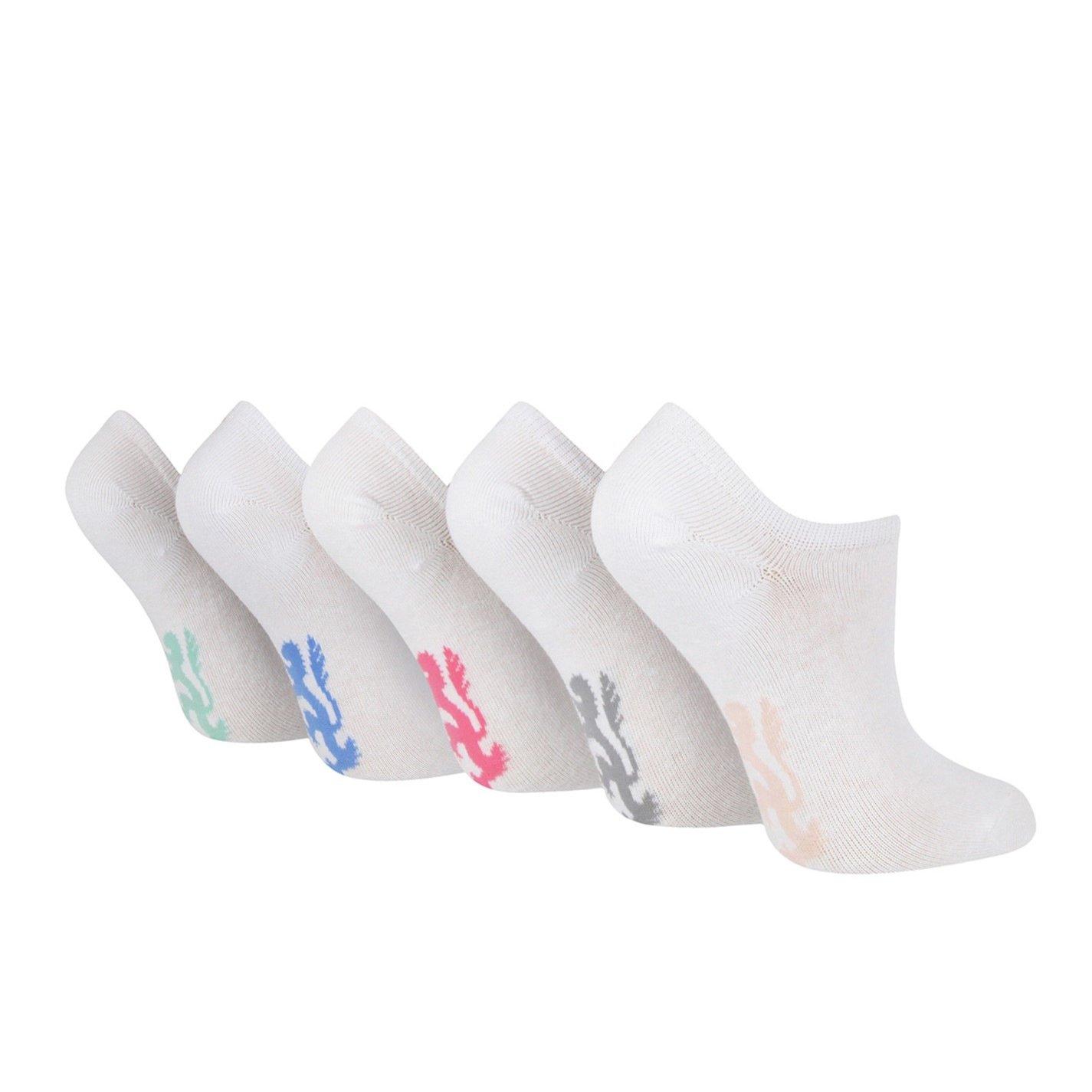 Pringle Women's Trainer Socks - White - Ladies 4-8