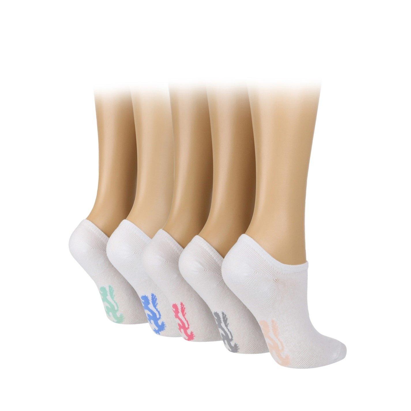 White - Pringle - Women's Trainer Socks - 2