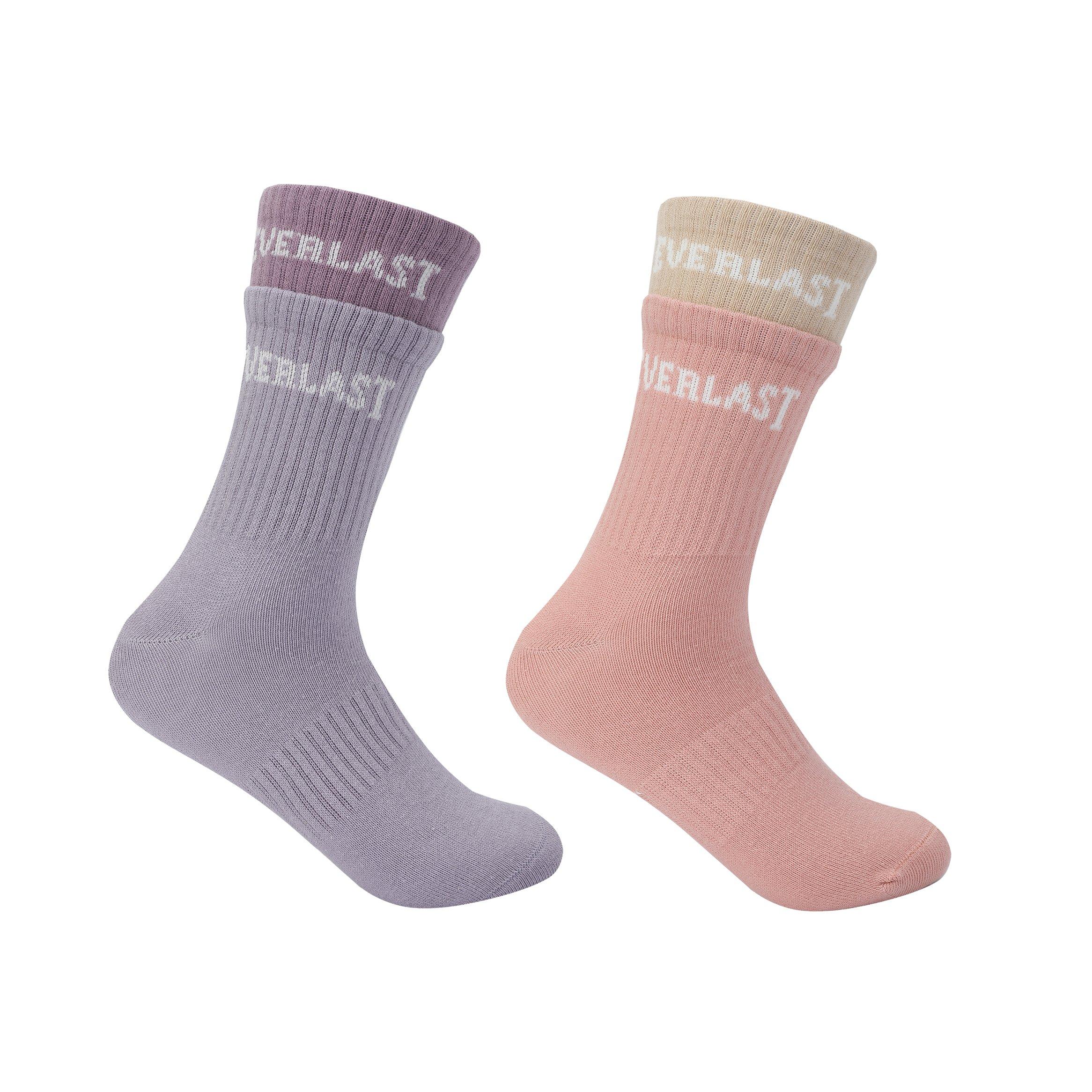 Multi - Everlast - Women's Ribbed Crew Socks - 1