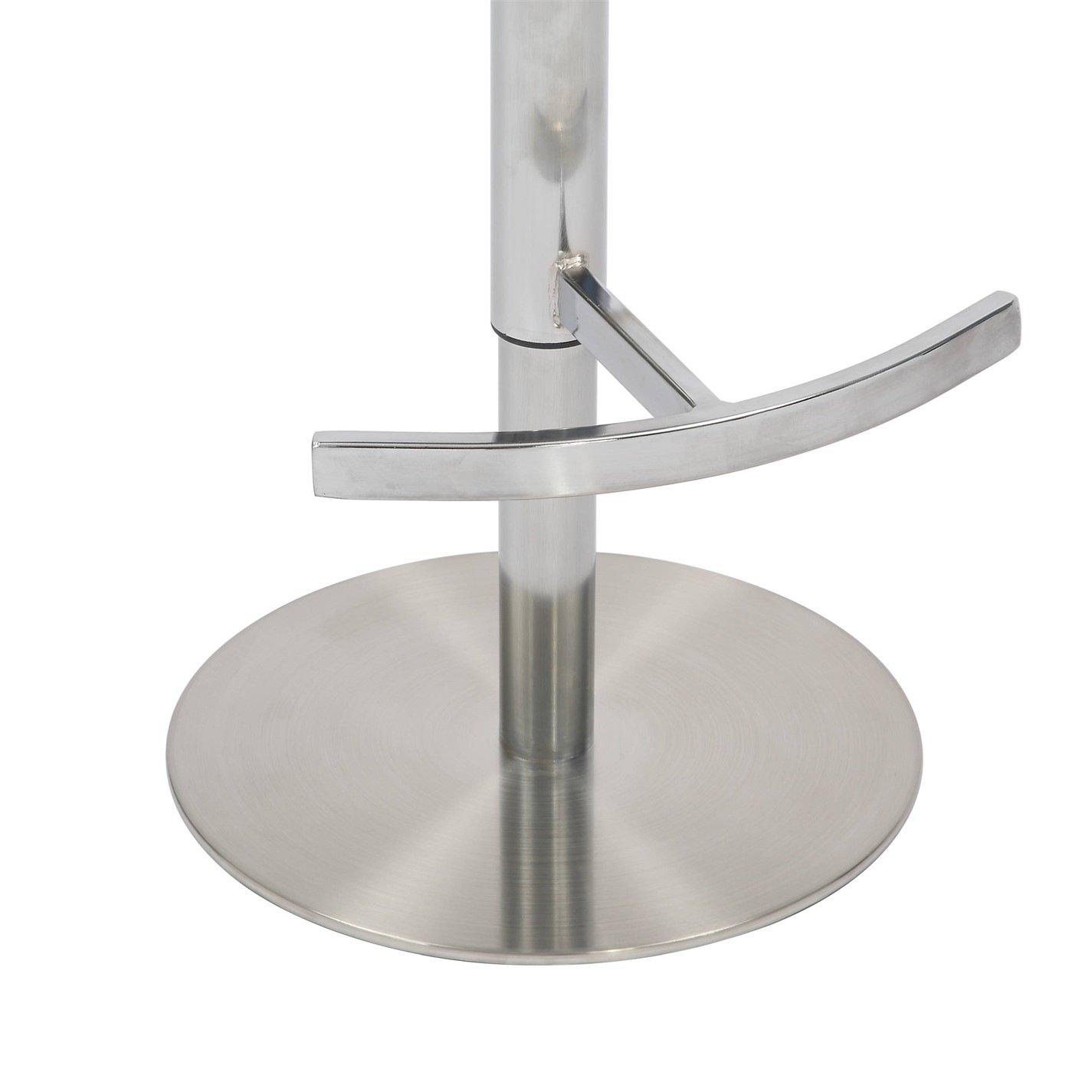 Mustard - Shankar - Mason Brushed Velvet Brushed Steel Base Bar Stool - 5