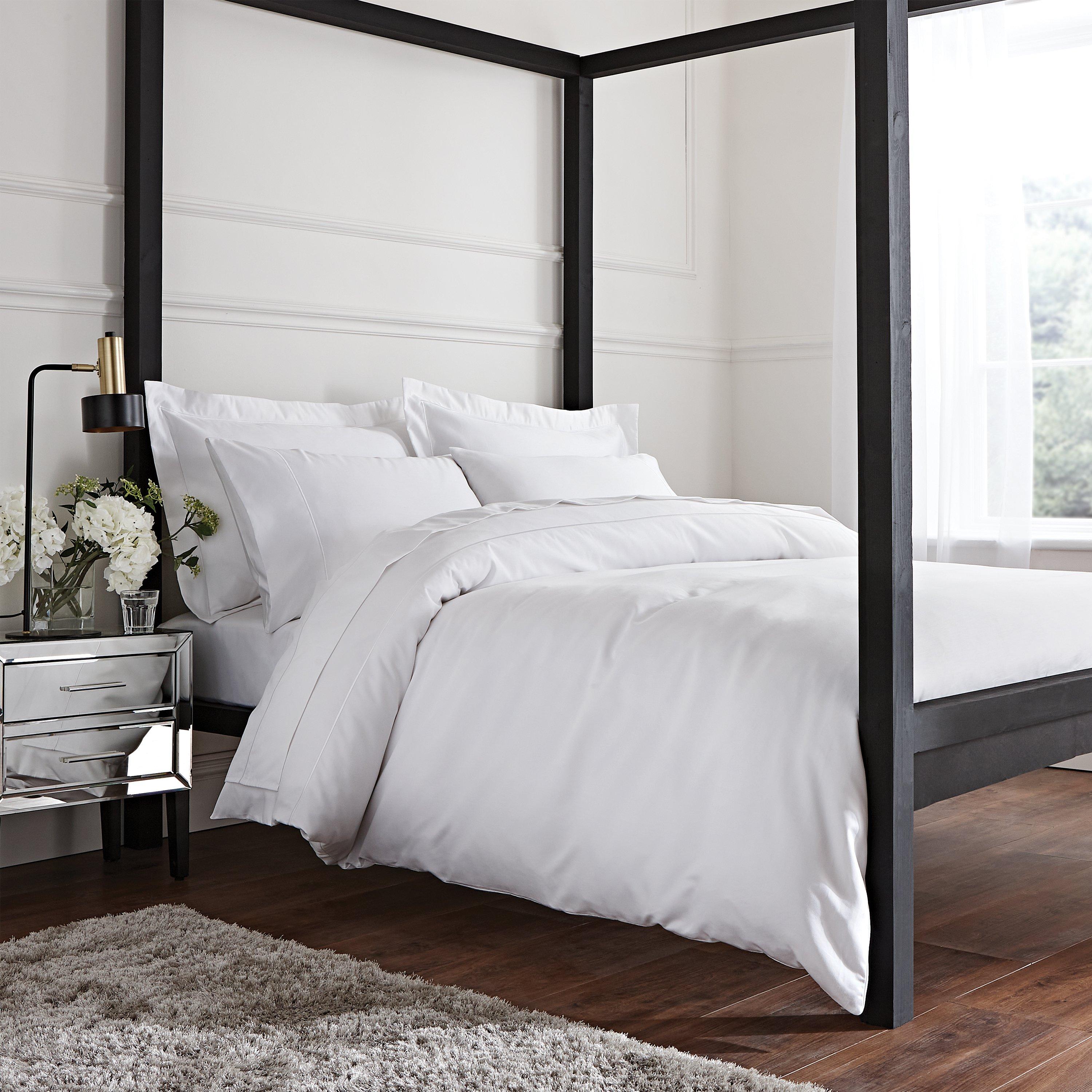 White - Bianca - Luxury 800 TC Cotton Sateen Duvet Cover Set - 1