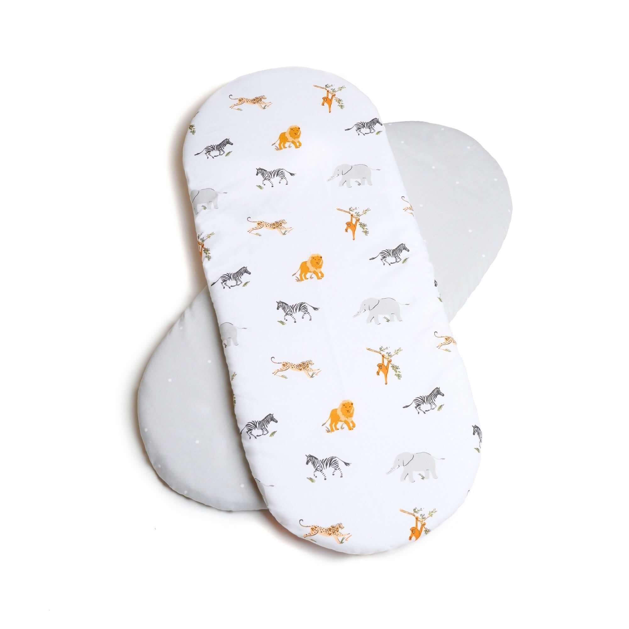 Clair De Lune  Newborn De Lune Jungle Dream 2 Pack Moses Sheets - 