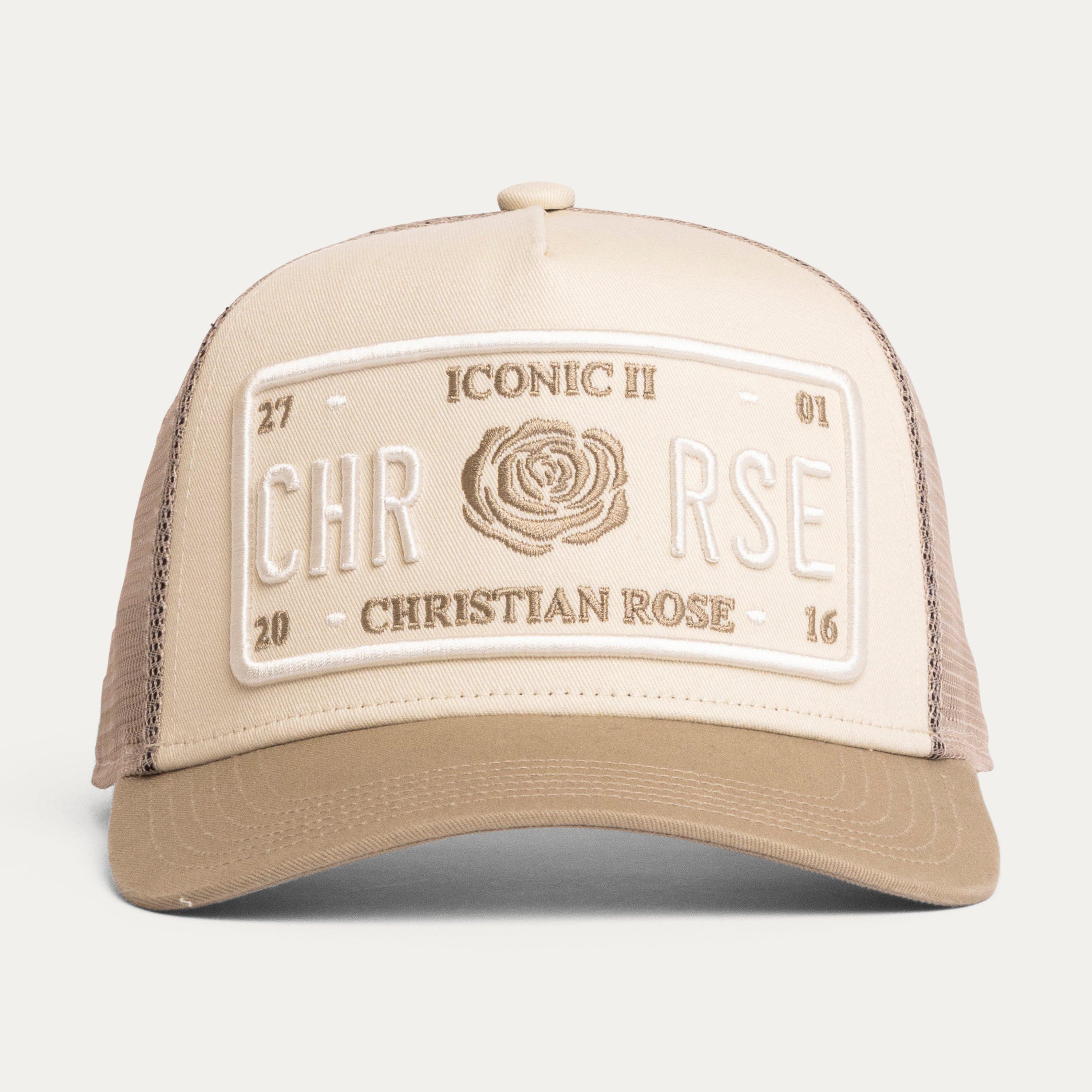 OffWhite / Sand - Christian Rose - Iconic II Plate Trucker Cap - 1