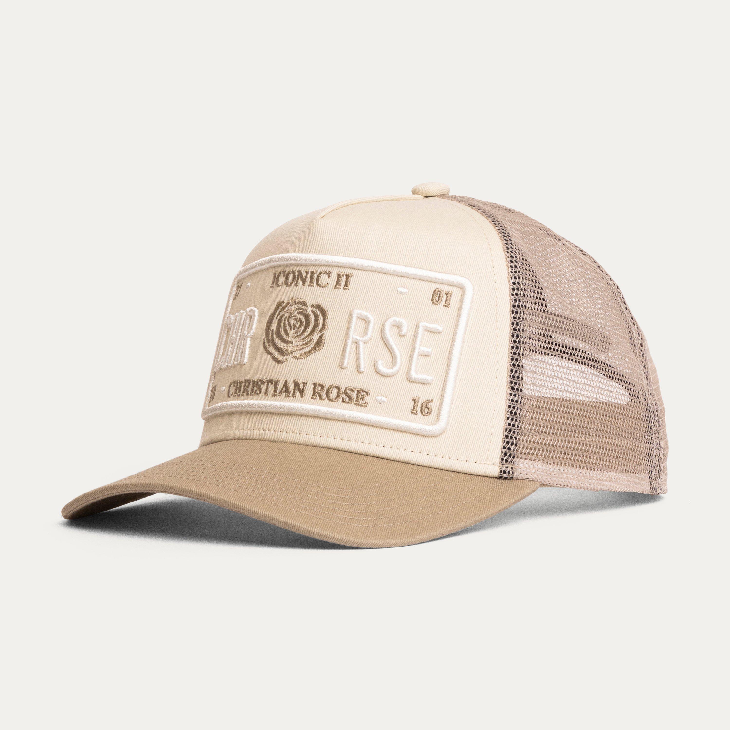 OffWhite / Sand - Christian Rose - Iconic II Plate Trucker Cap - 2