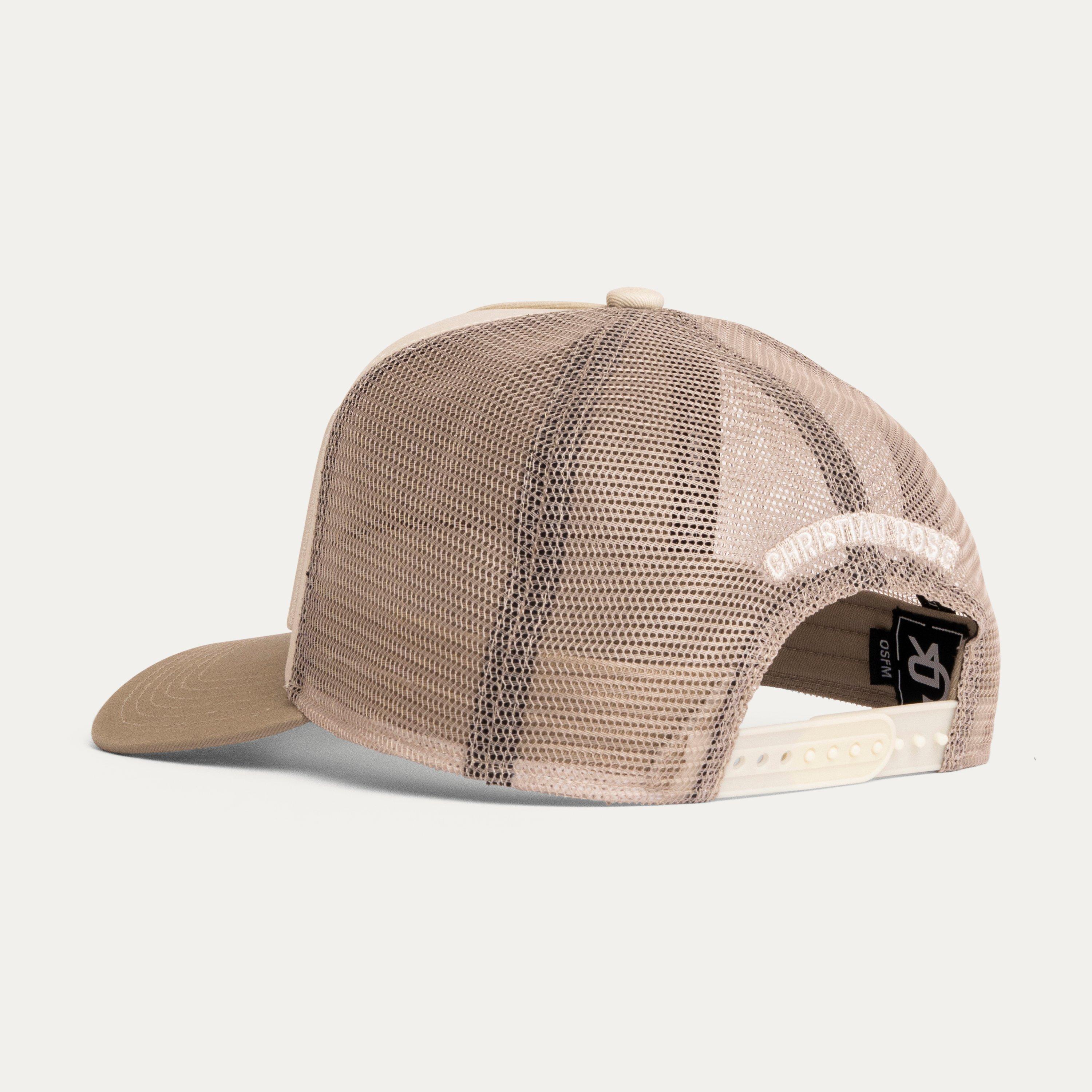 OffWhite / Sand - Christian Rose - Iconic II Plate Trucker Cap - 3
