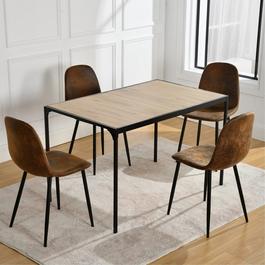 Urban Meuble Dining Table Set (1 Table + 4 Chairs)