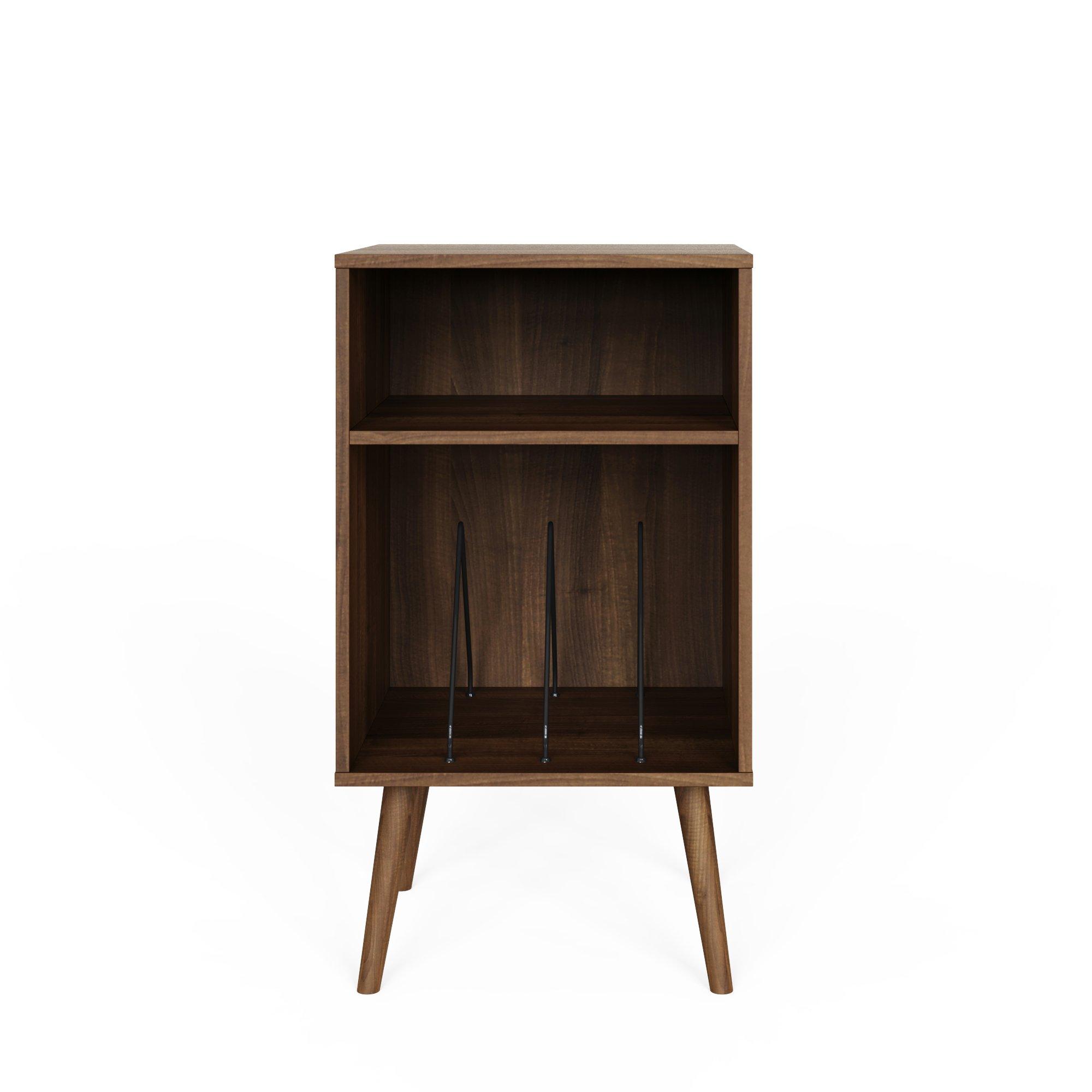 Walnut - GFW - Jaxon Compact Open Turntable Stand Walnut - 3