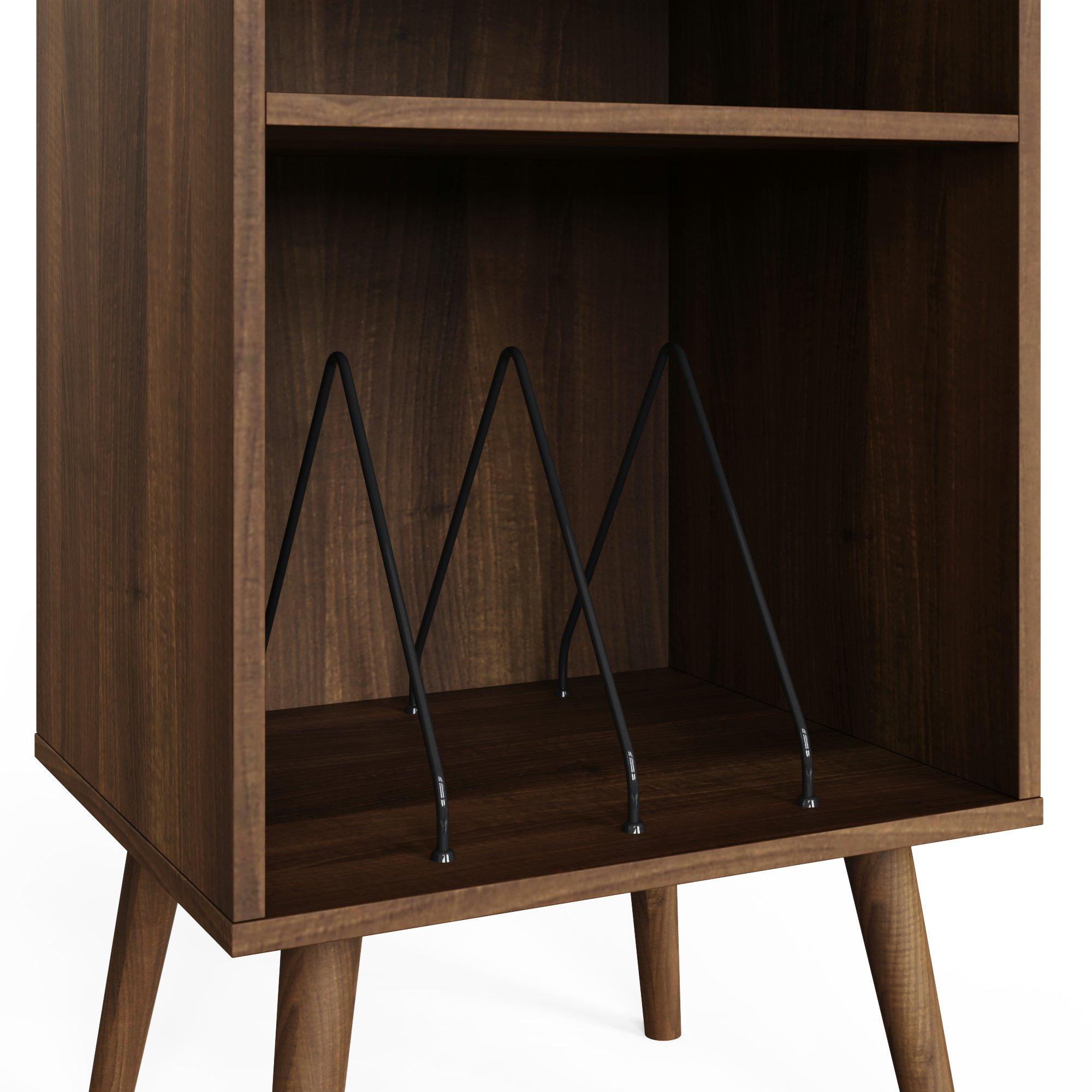 Walnut - GFW - Jaxon Compact Open Turntable Stand Walnut - 5