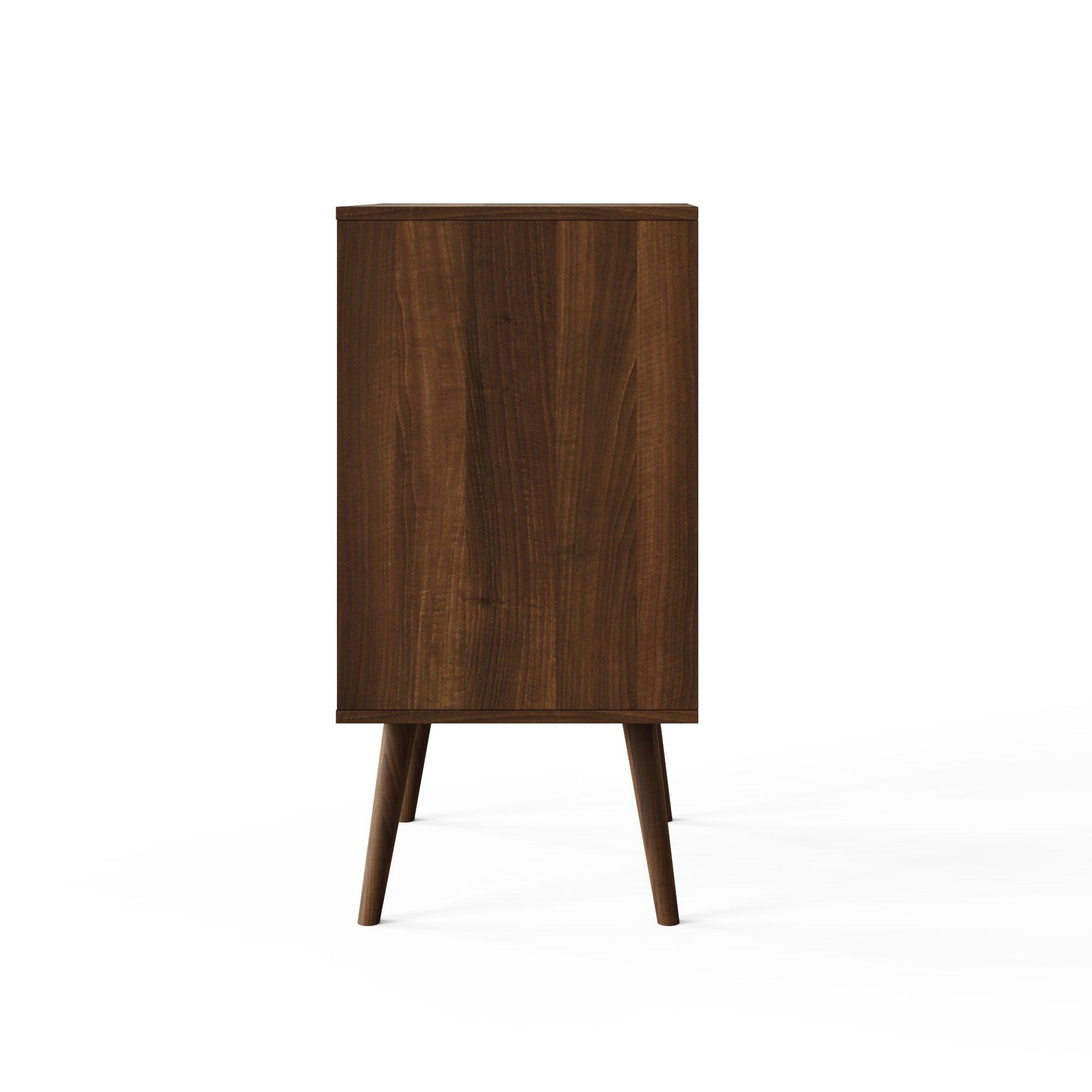 Walnut - GFW - Jaxon Compact Open Turntable Stand Walnut - 6