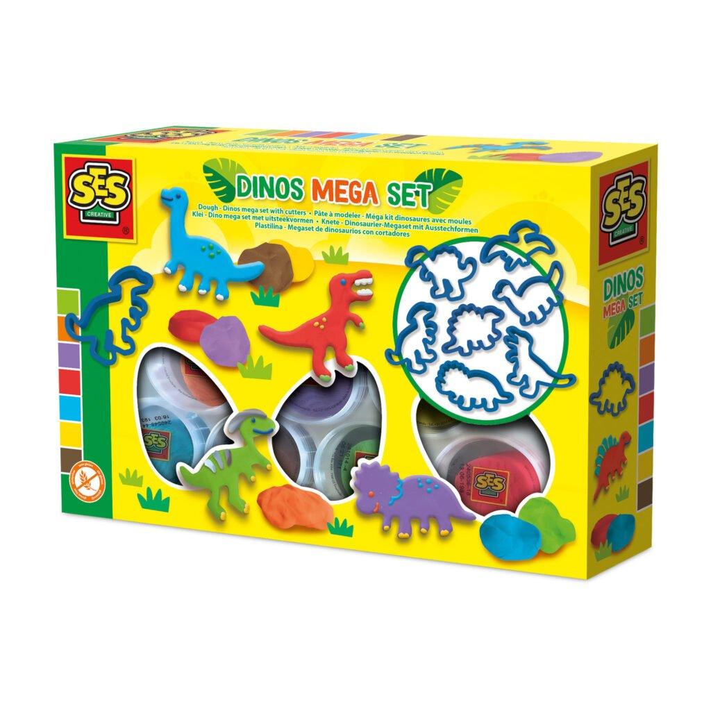 Ses Creative  Kids Dough - Dinos Mega Set With Cutters - 
