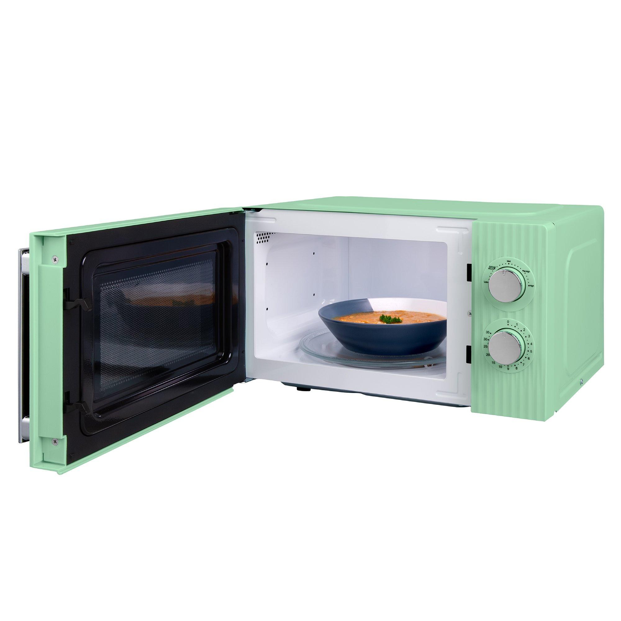 Pistachio Green - Russell Hobbs - RHMM725PG Eden 17L Manual Microwave - 3