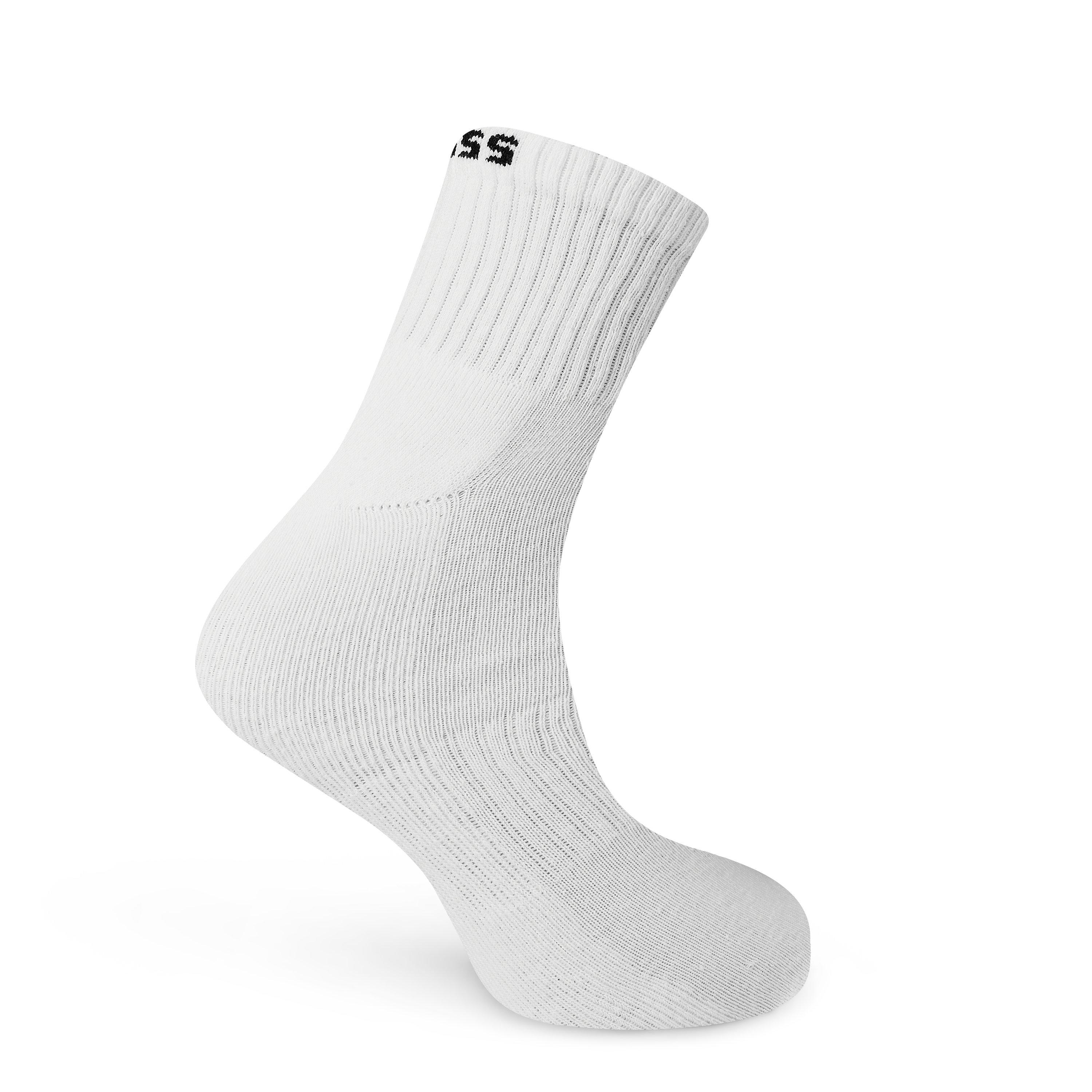 White 100 - Boss - 3-pack Quarter Sock Mens - 3