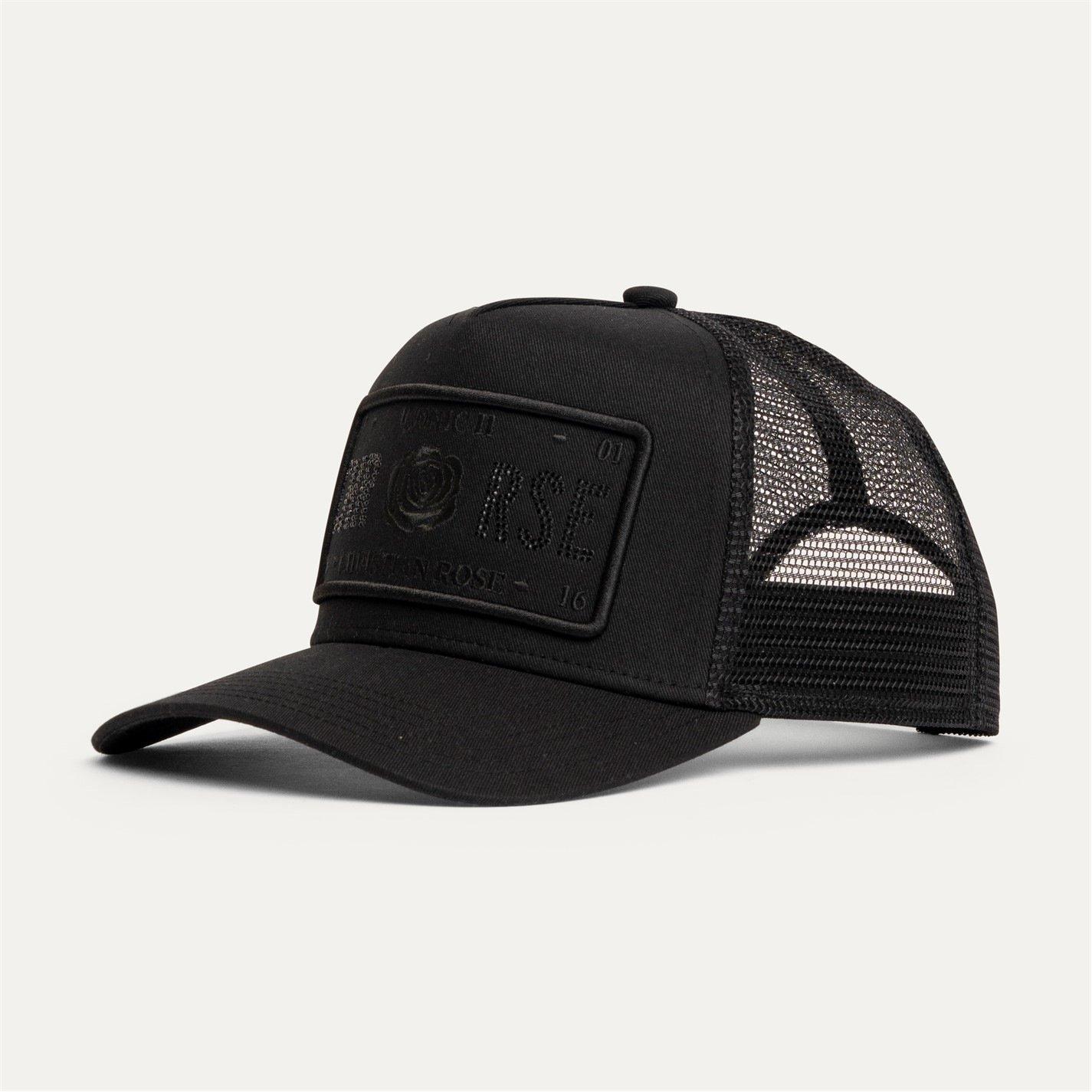 Christian Rose Half Rhinestone Iconic II Plate Trucker Cap | FRASERS