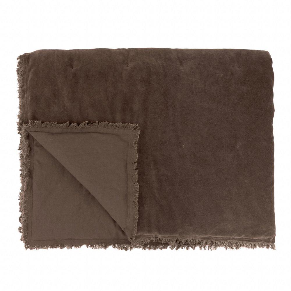 Bitter Chocolat - Yard - Jaye Cotton Velvet Filled Bedspreads - 3