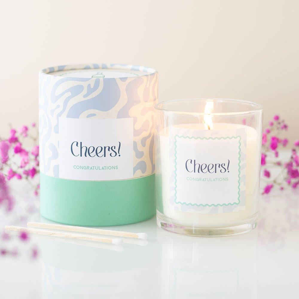 White - Something Different - Cheers Congratulations Champagne Fizz Candle - 1