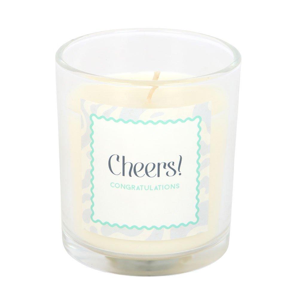 White - Something Different - Cheers Congratulations Champagne Fizz Candle - 3