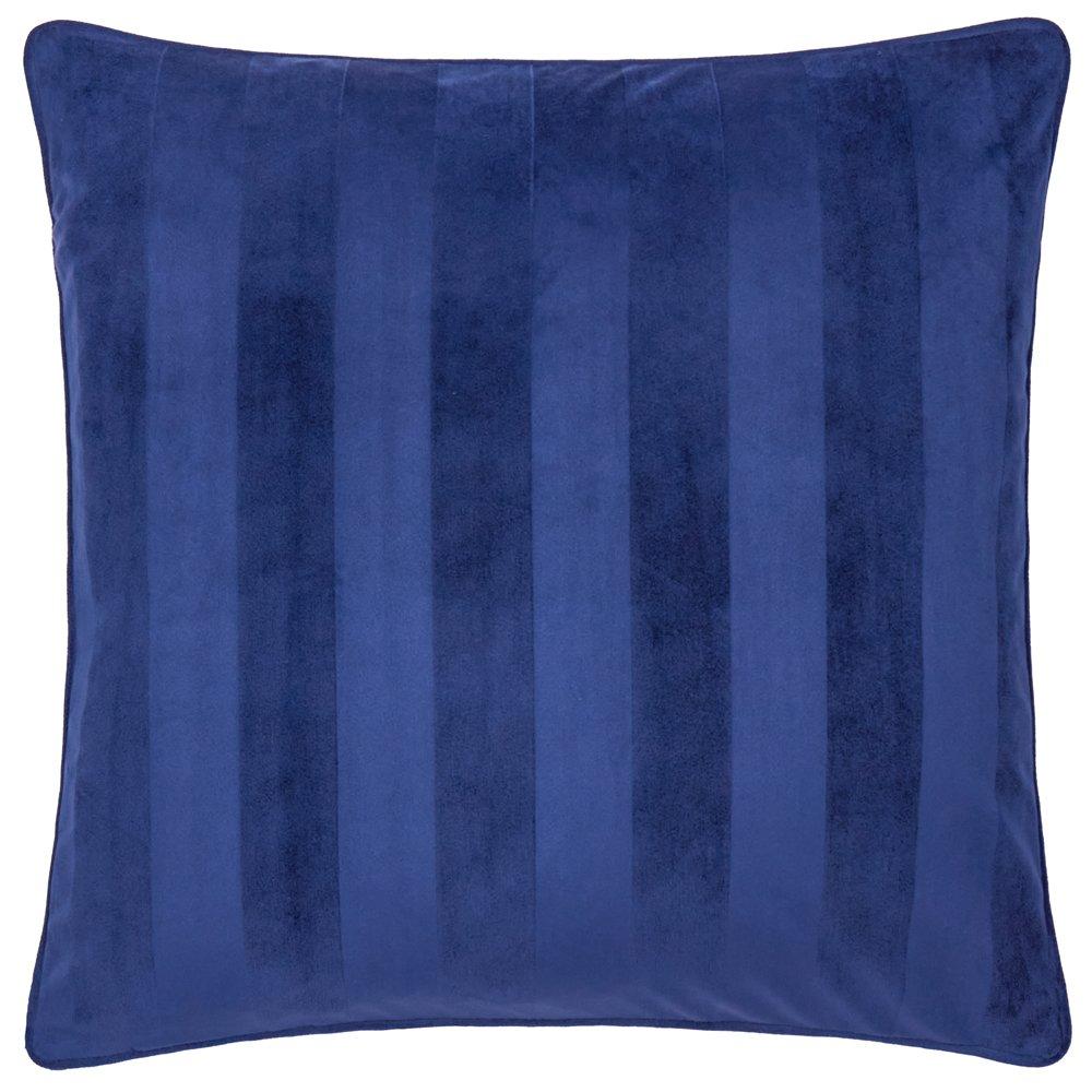 Midnight - Yard - Regency Stripe Velvet Cushion - 1