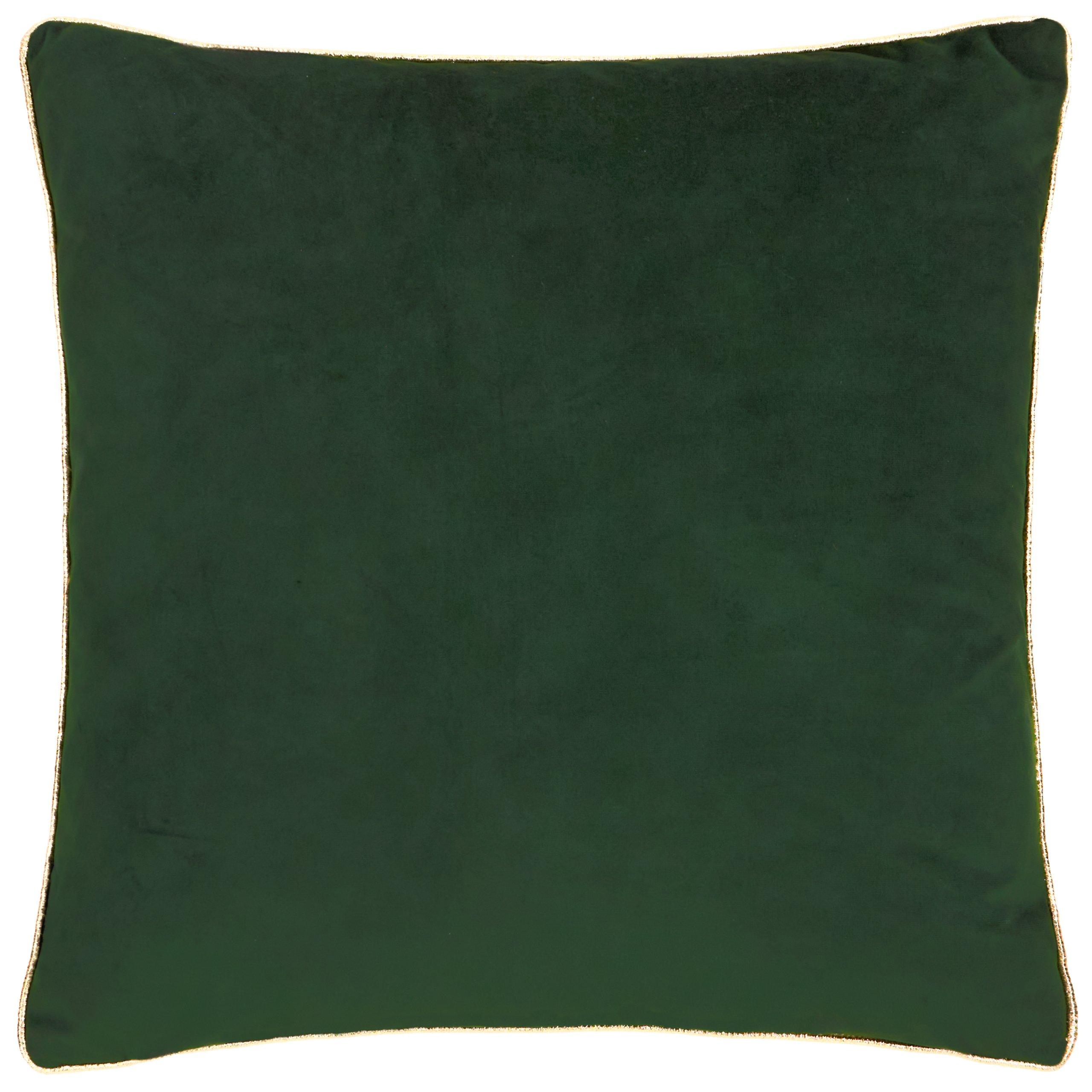 Ecru/Dark Green - Furn - Merry Christmas Velvet Cushion - 3