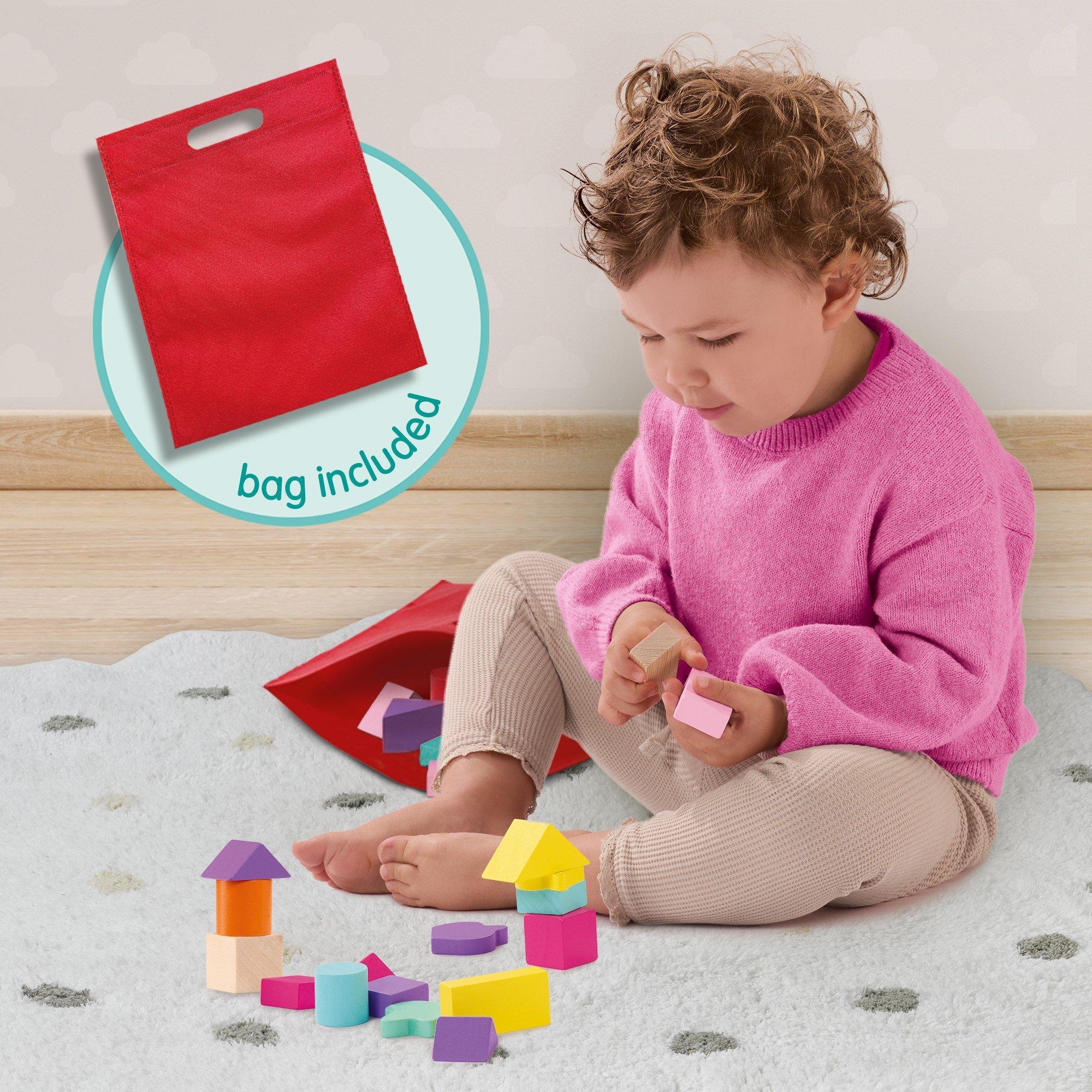 Multi - SES Creative - Wooden building blocks unicorn 52pcs - 2