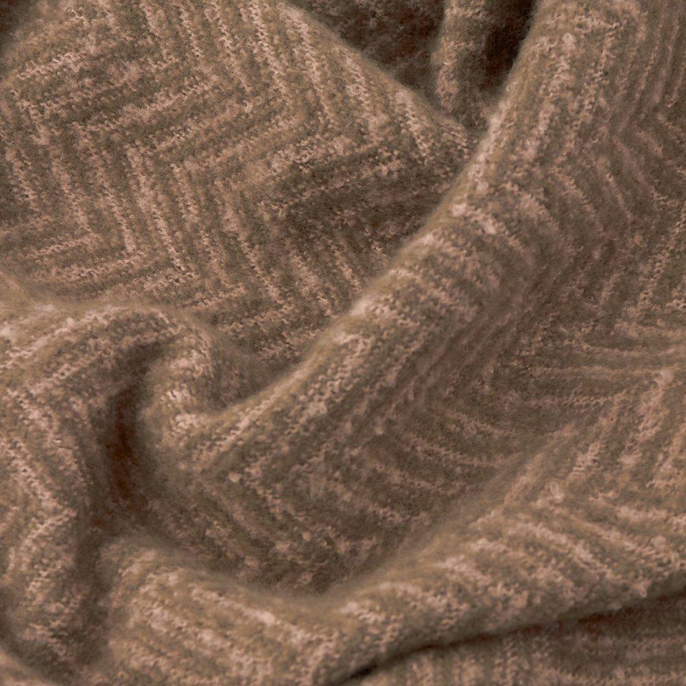 Mocha - Furn - Tweedie Brushed Herringbone Throw - 2