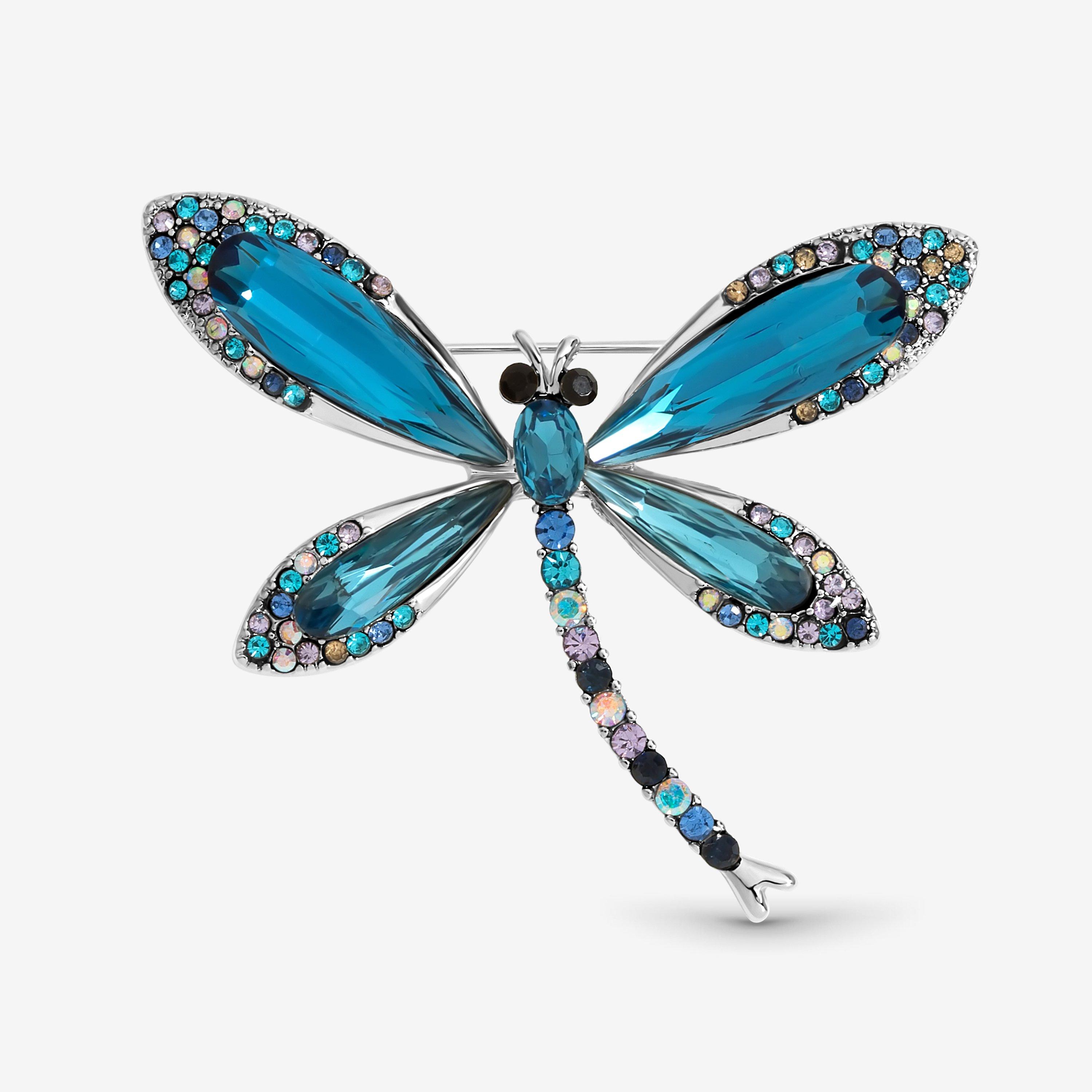 Blue - Jon Richard - Dragon Fly Brooch - Gift Boxed - 2