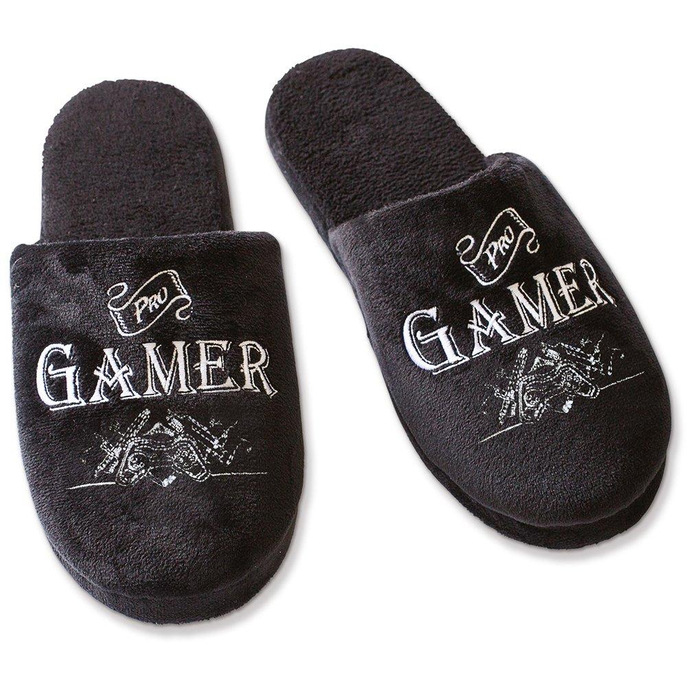 Black - Ultimate Gift For Man - Gamer Slippers