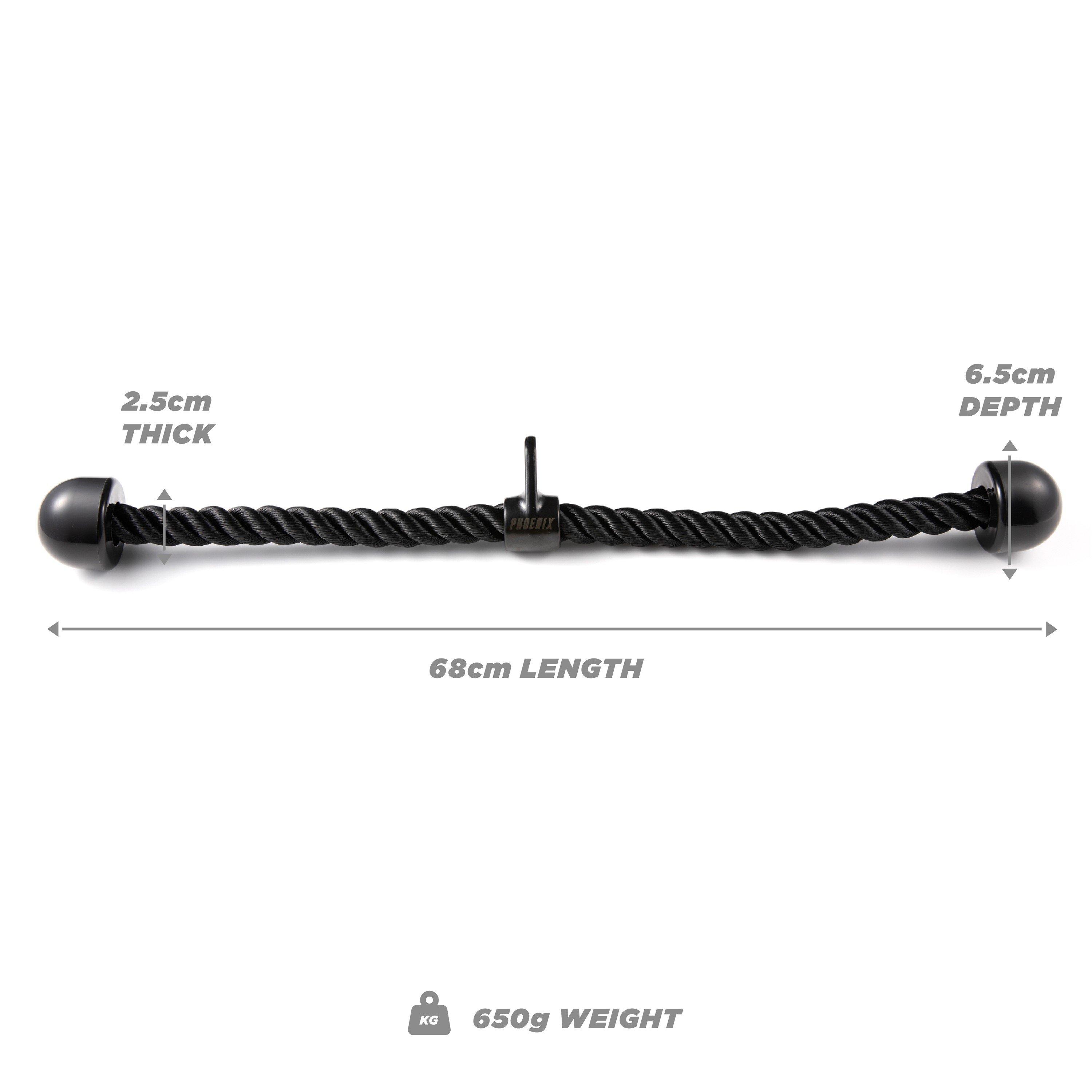 Black - Phoenix Fitness - Phoenix Fitness Tricep Rope - 5