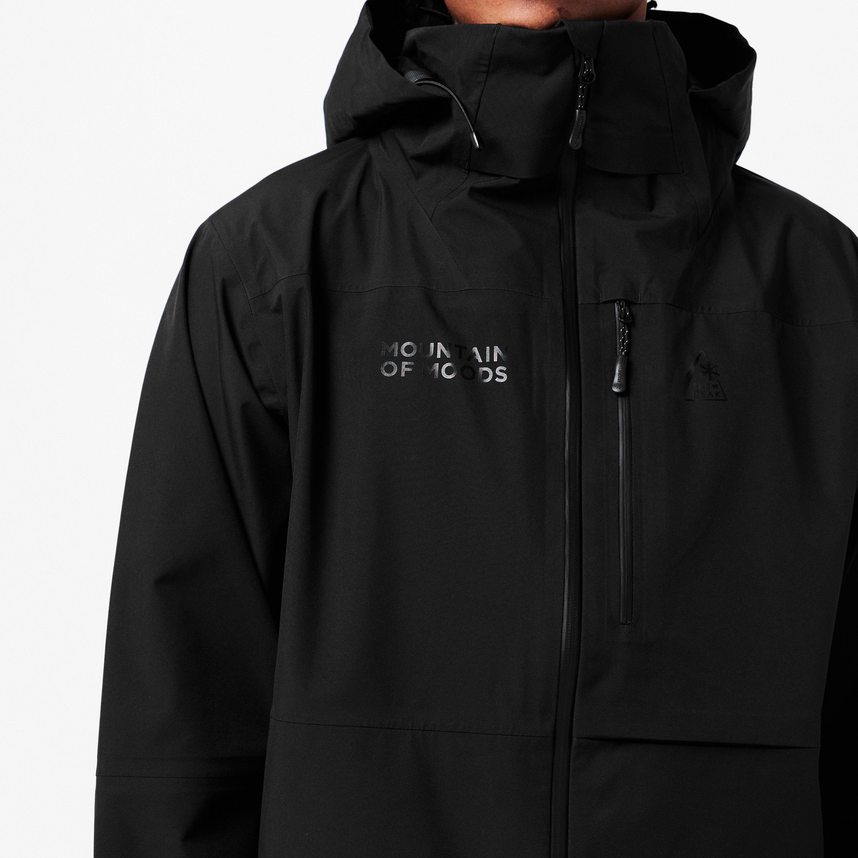 Black - Snow Peak - Men's  Windproof Long Sleeve Ski Jacket - 5